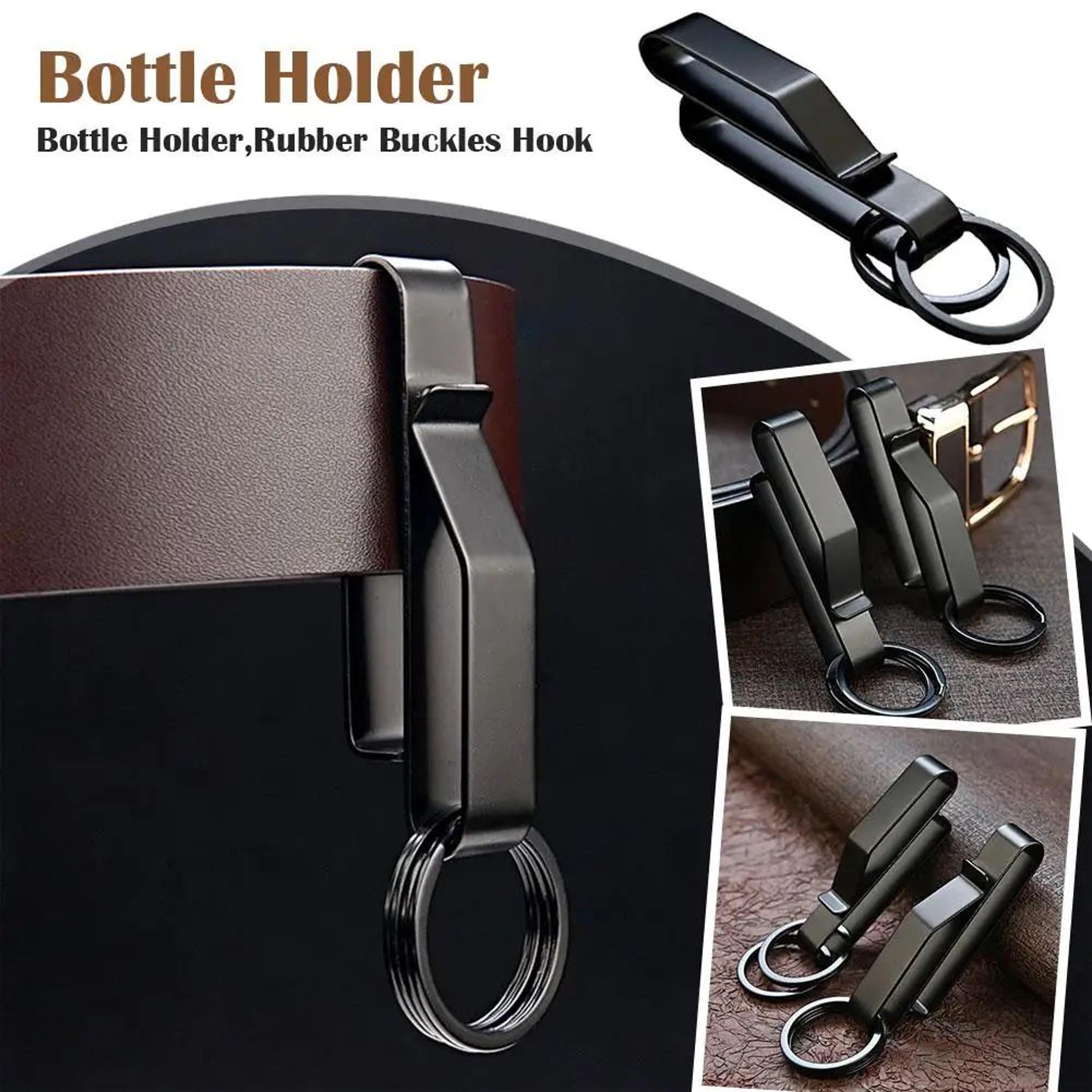 stainless steel molle belt key clip - heavy duty waist hook for keys and outdoor gear