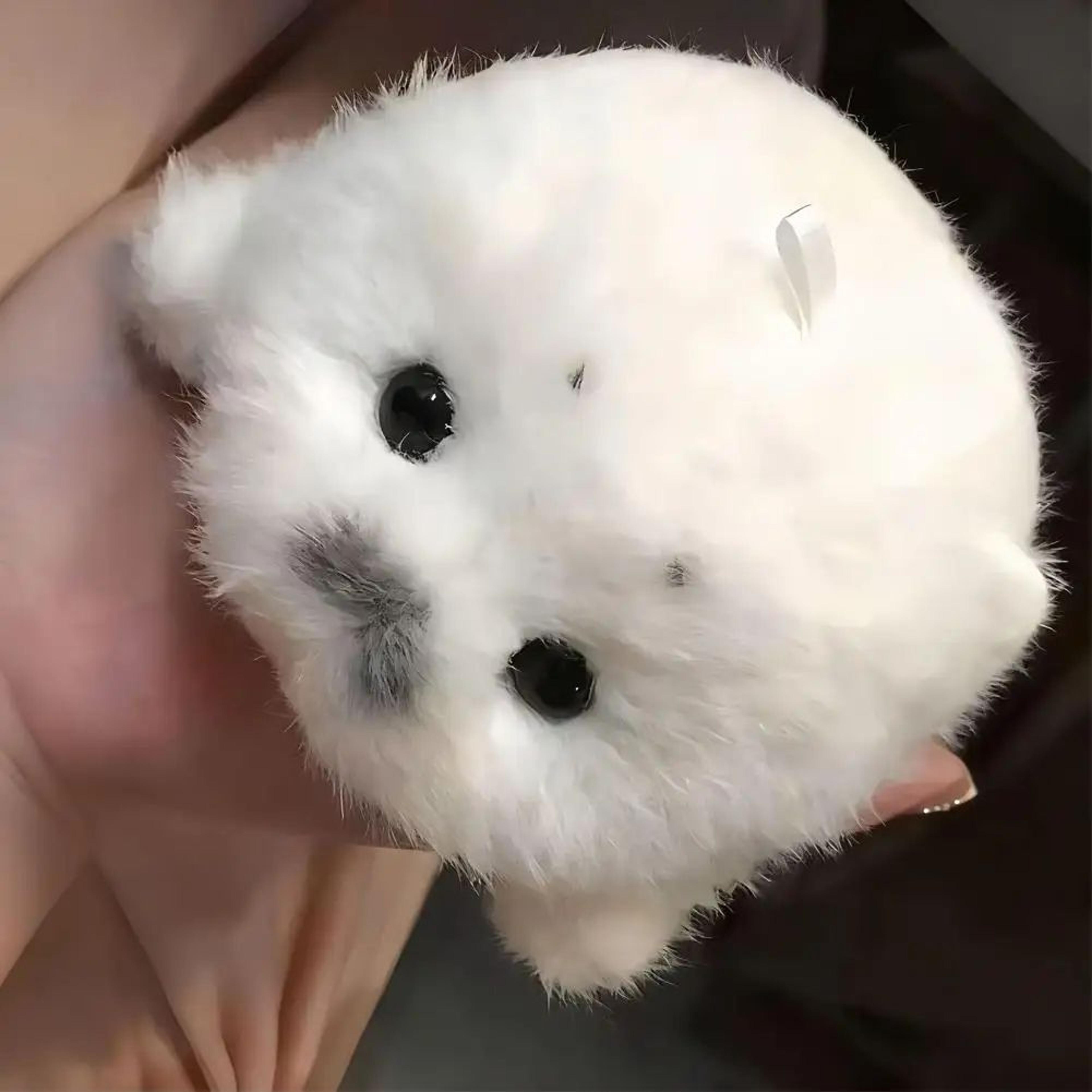 cute seal plush keychain soft stuffed animal bag charm pendant