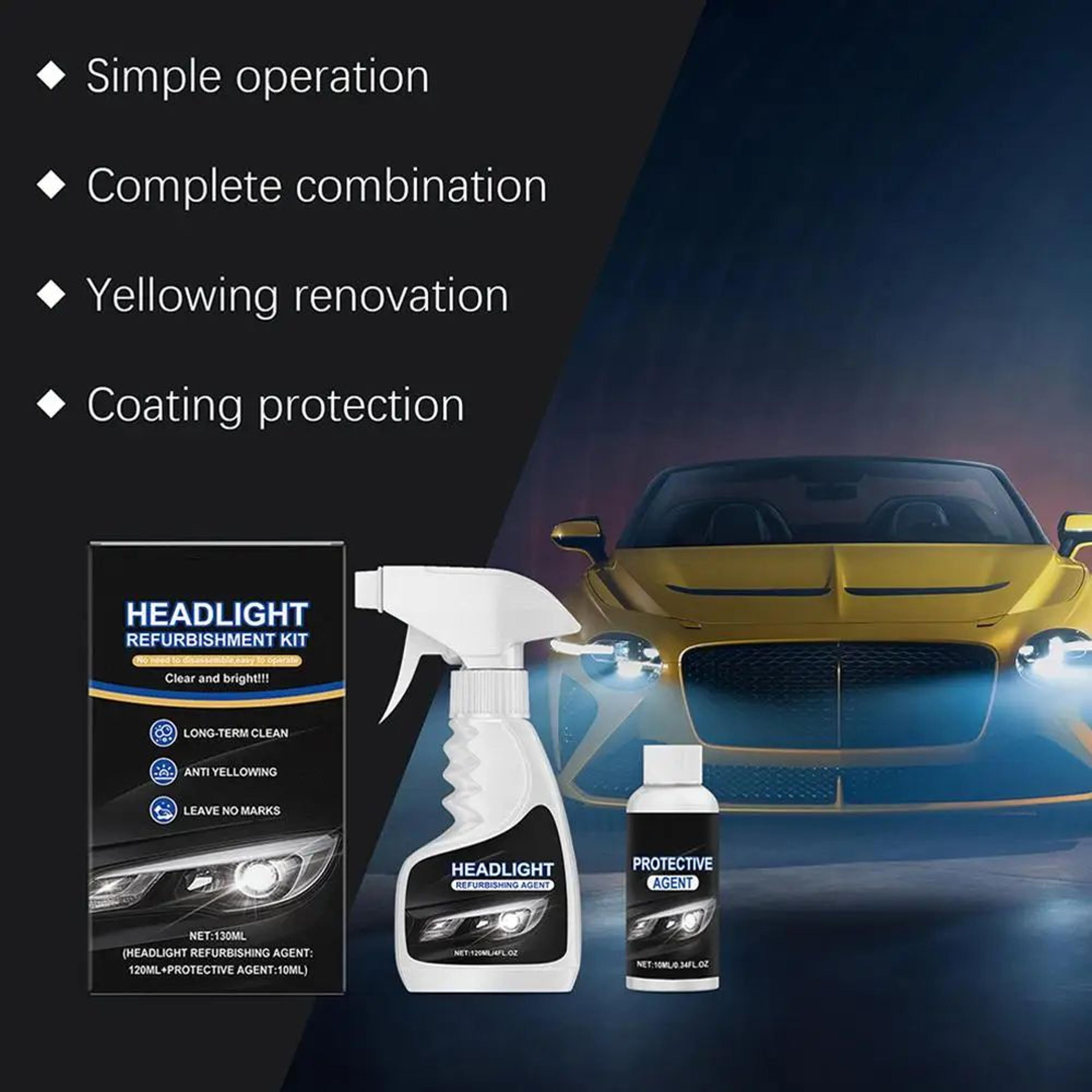 clearview headlight restoration kit with uv protection and scratch repair