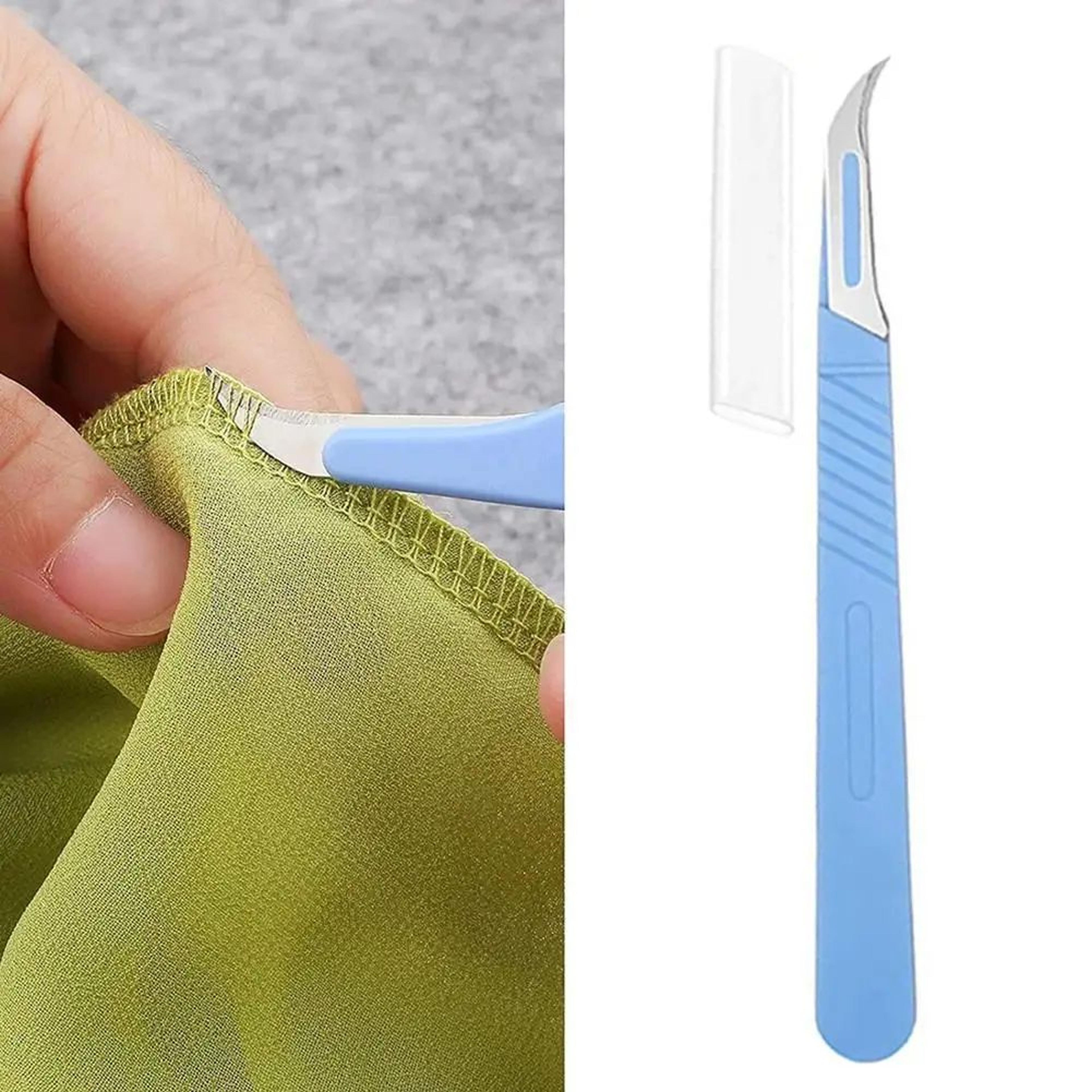 precision sewing seam ripper with plastic handle thread cutter and stitch unpicker