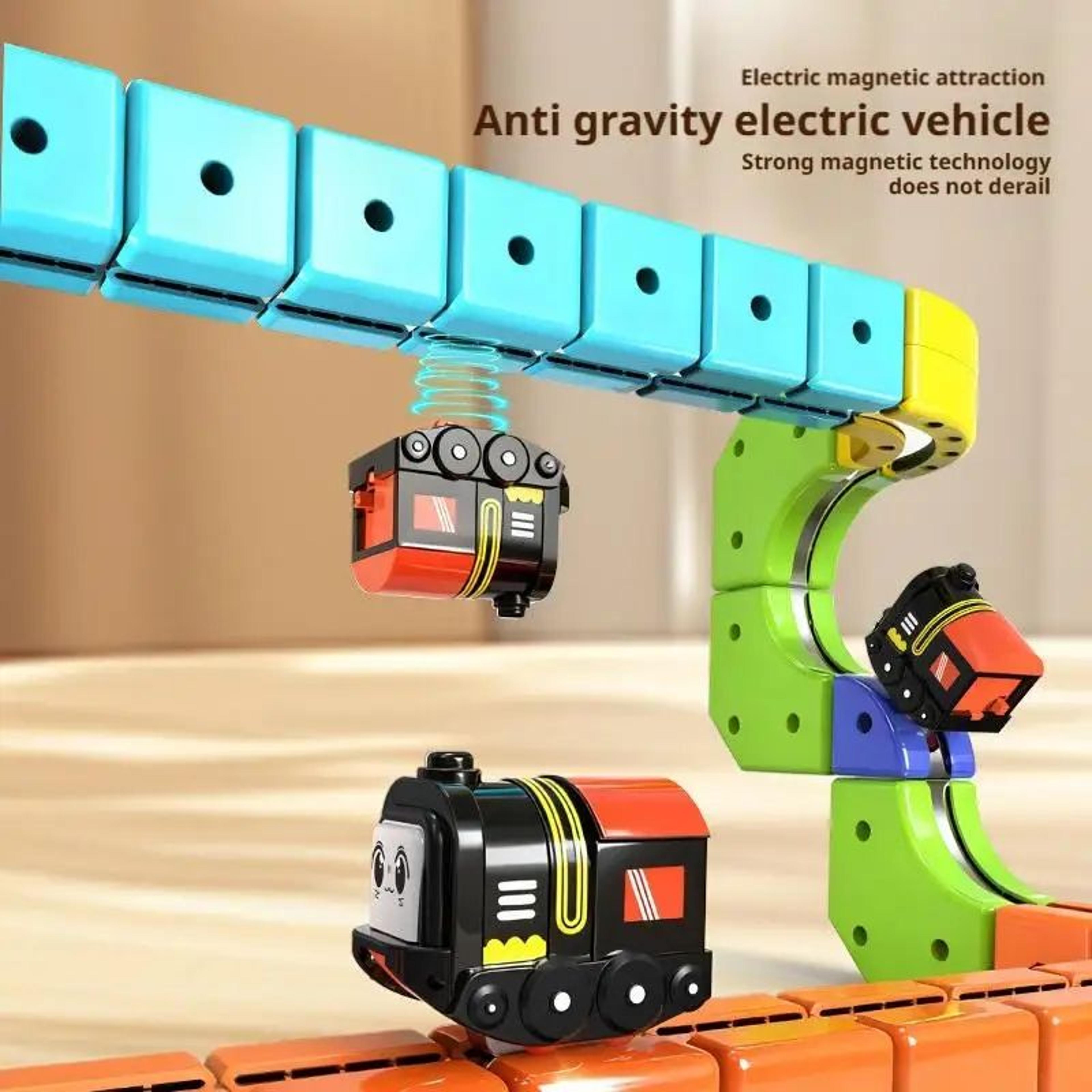 magic track cube electric train set - 62/105/167pcs stem building toy
