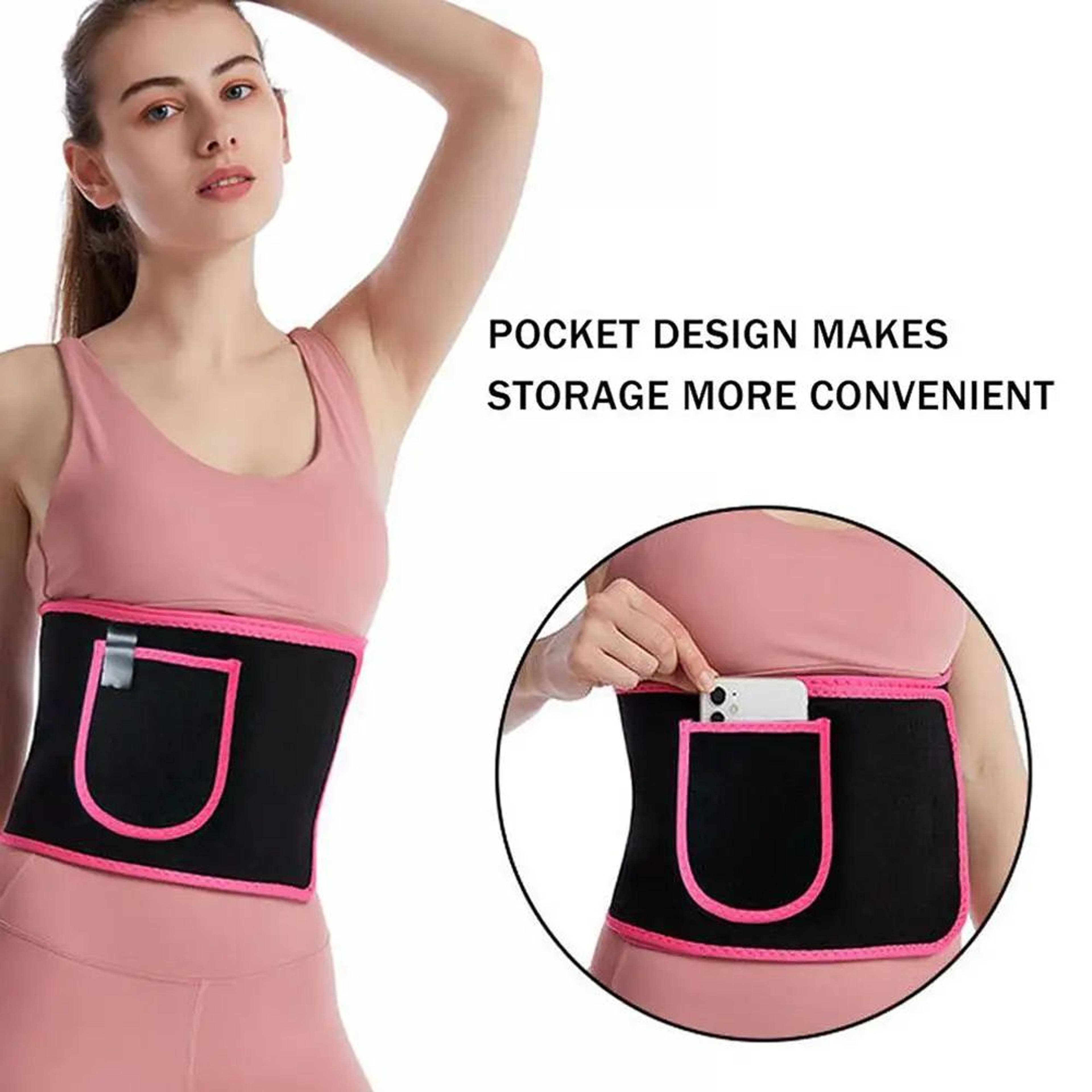 adjustable sauna waist trimmer belt for running and workout support