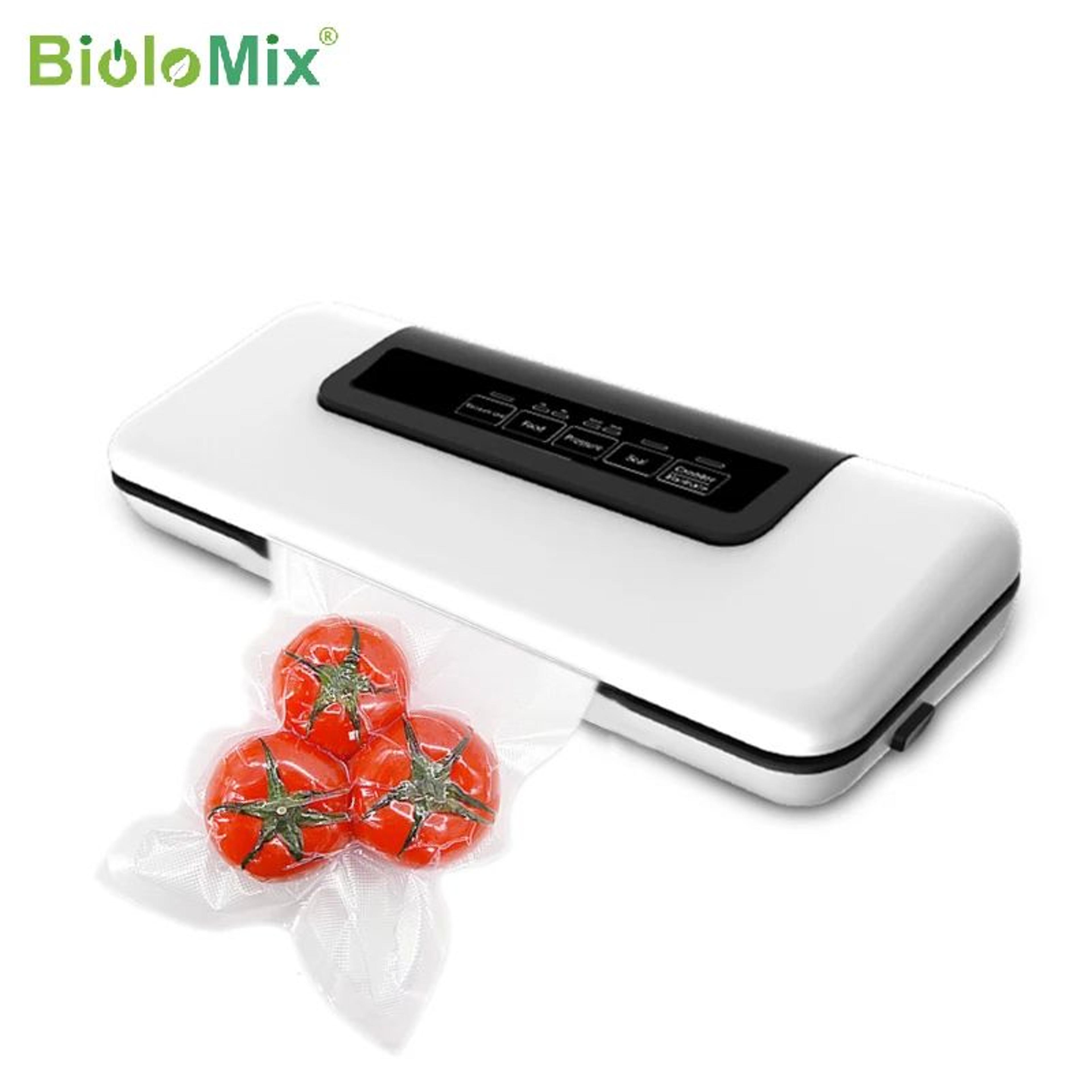 biolomix w300 automatic vacuum sealer with dry and wet modes for food preservation