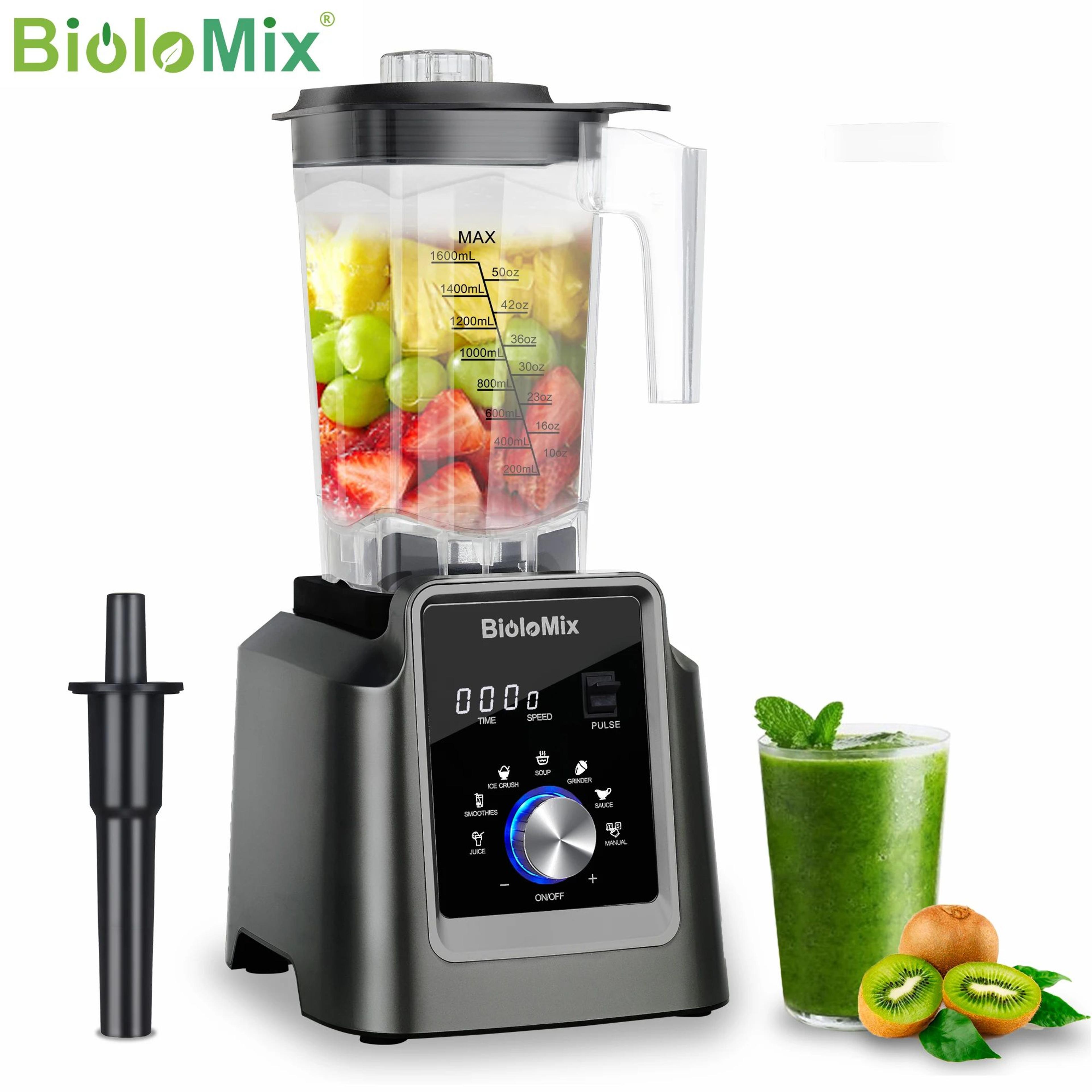 biolomix 2200w digital professional blender with 2l bpa-free jar and 6 preset programs
