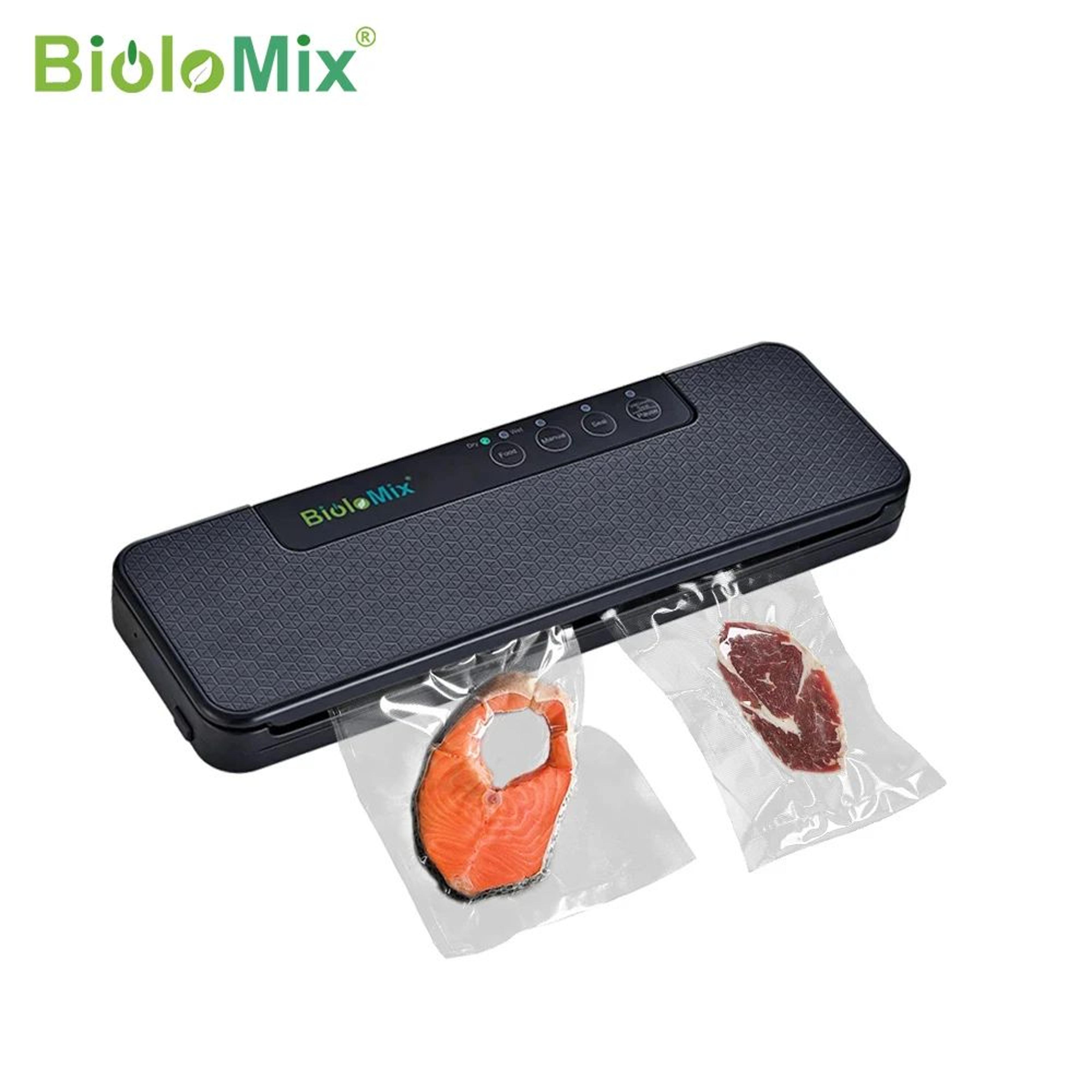 biolomix w230 automatic food vacuum sealer with wet and dry modes for sous vide