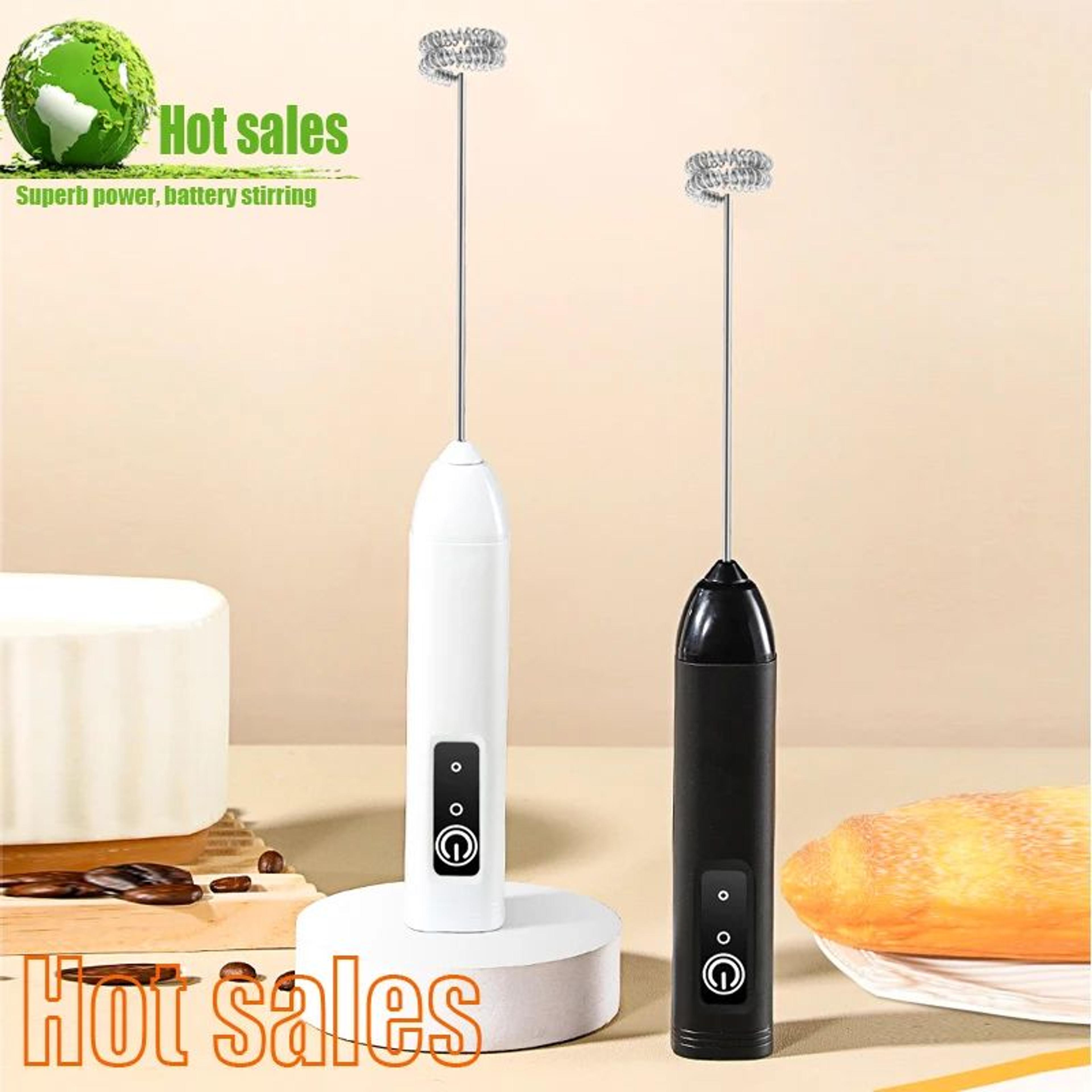 portable electric milk frother handheld coffee foamer and egg beater