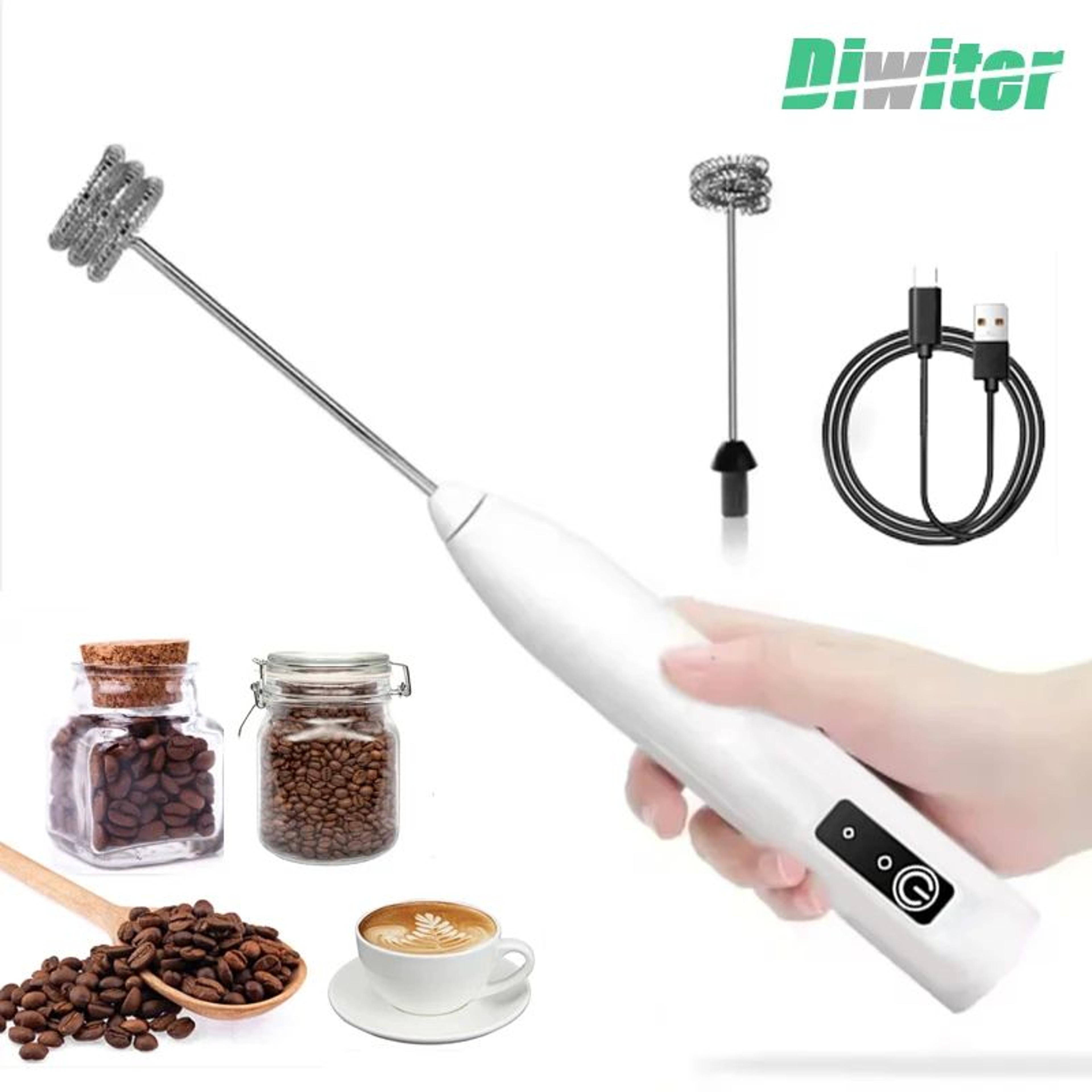 wireless electric milk frother handheld coffee whisk and egg beater