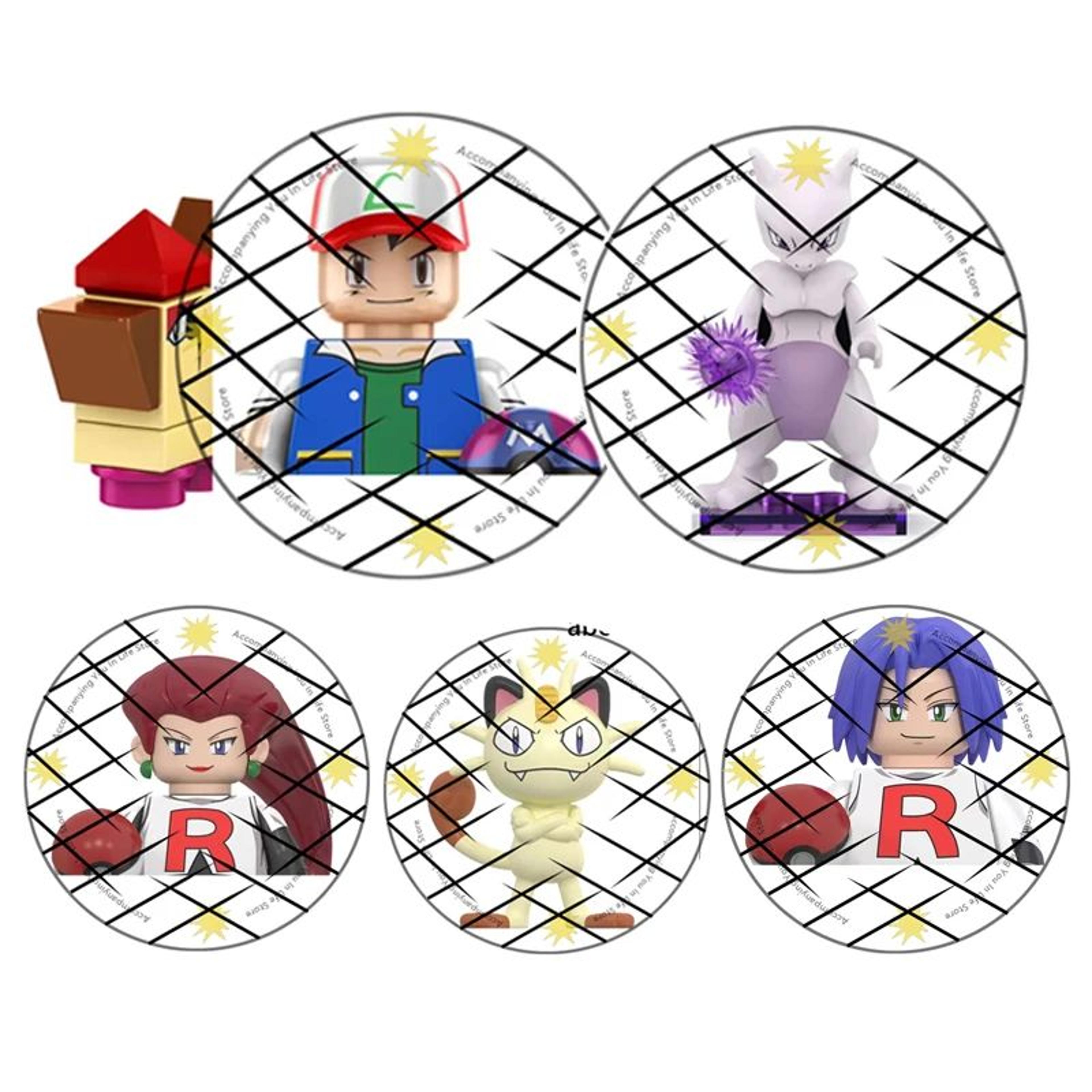 electric pet trainer building block figure set with mini action figures