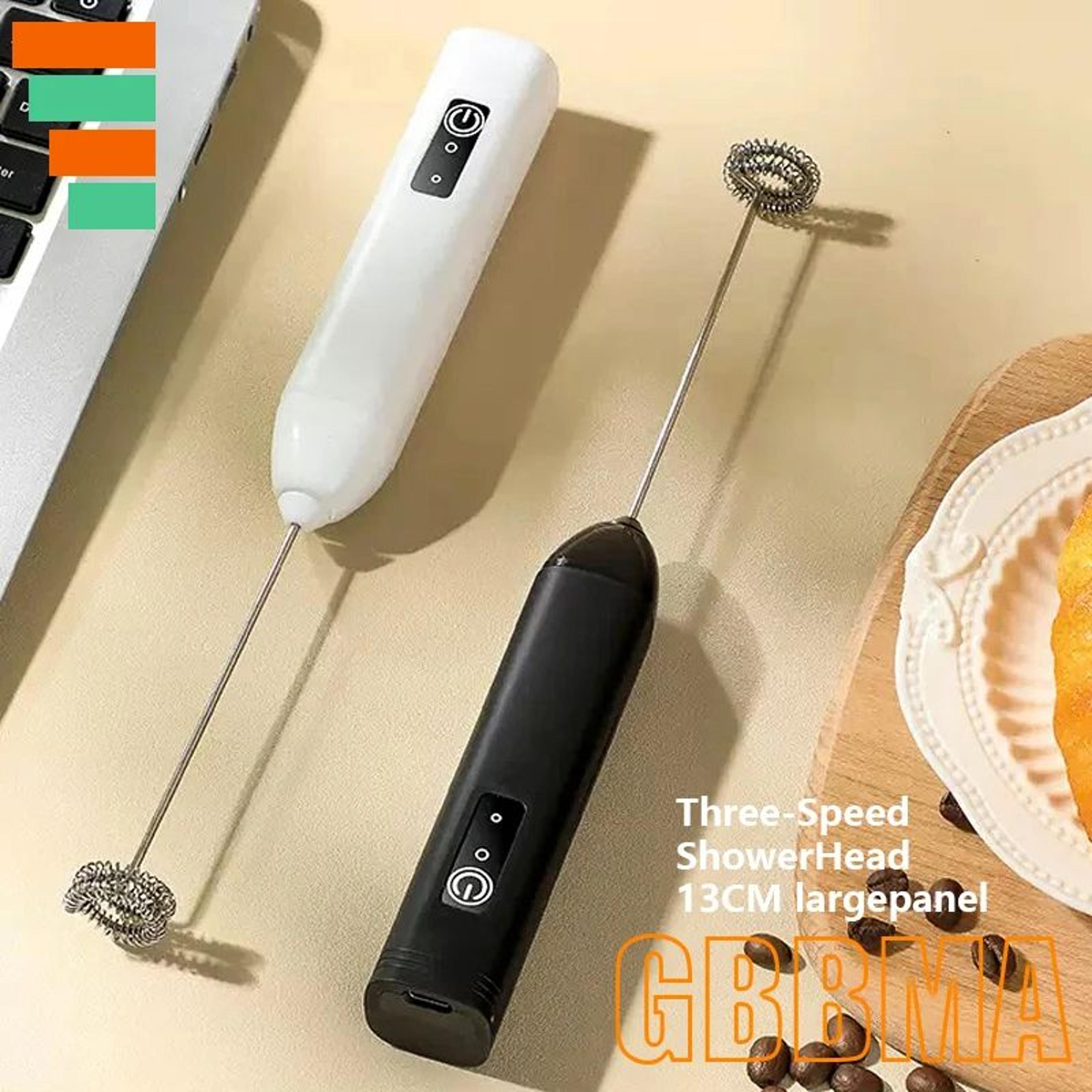 handheld electric milk frother portable coffee foamer and drink mixer