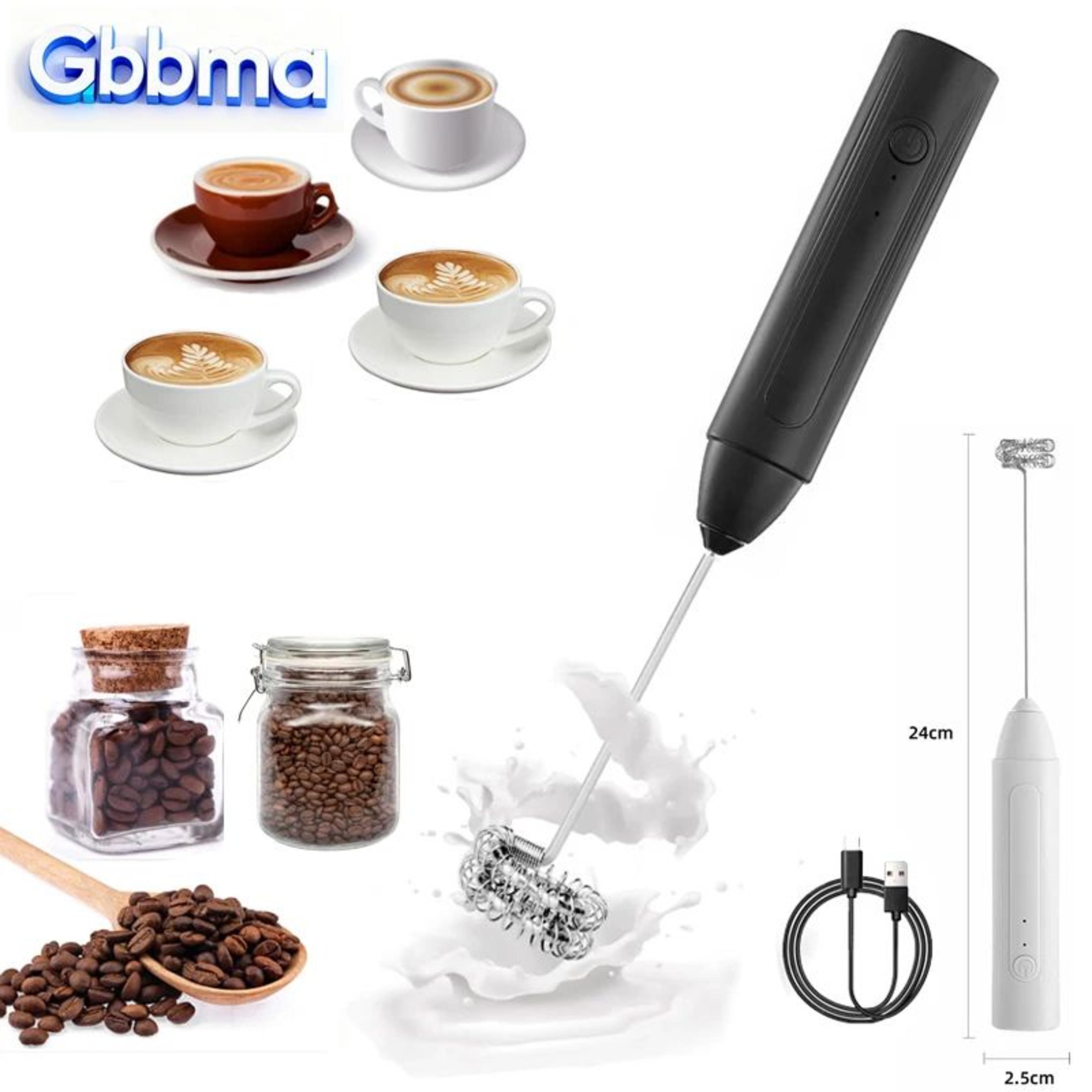 wireless handheld milk frother and mini coffee whisk mixer