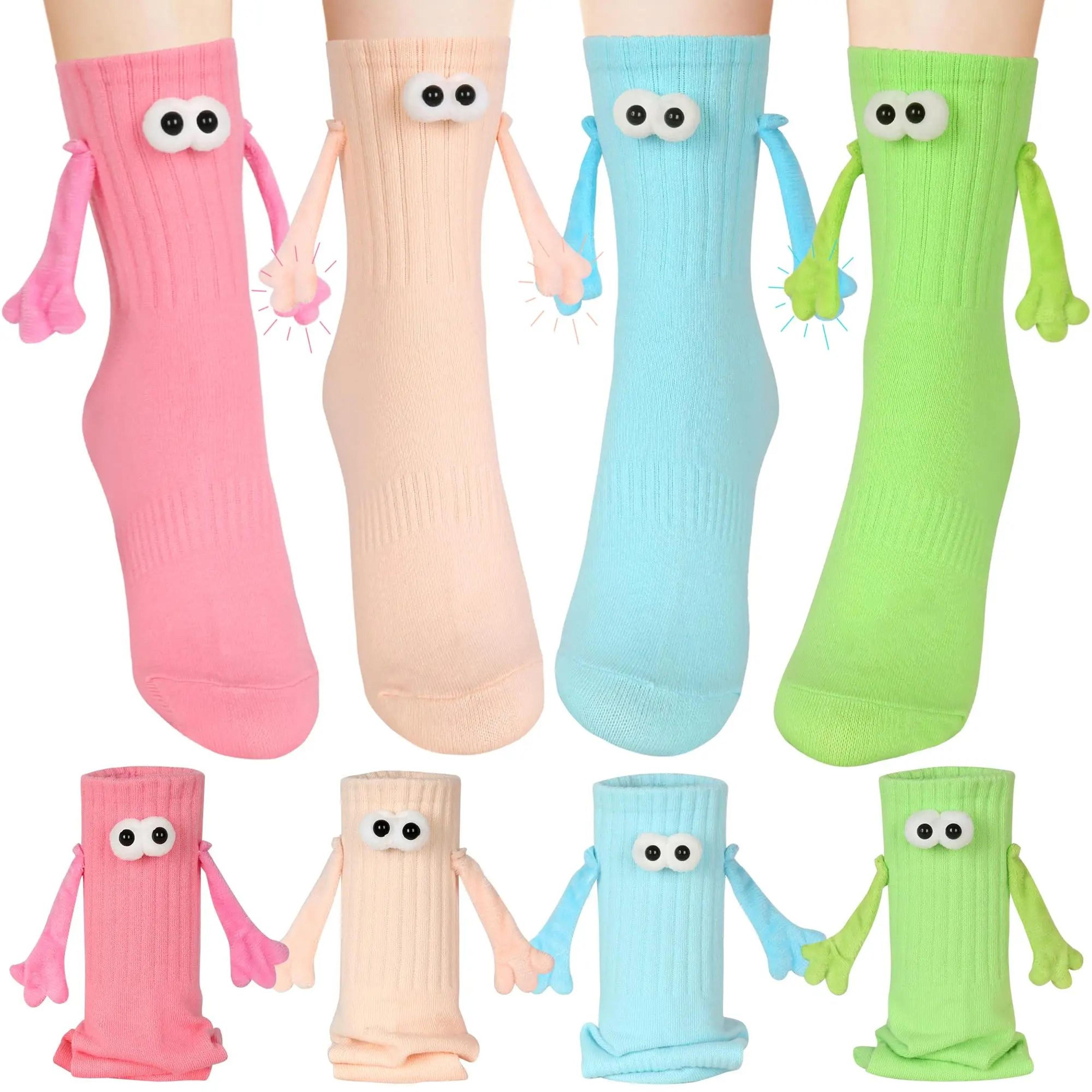 magnetic holding hands couple socks funny matching gift for couples and best friends