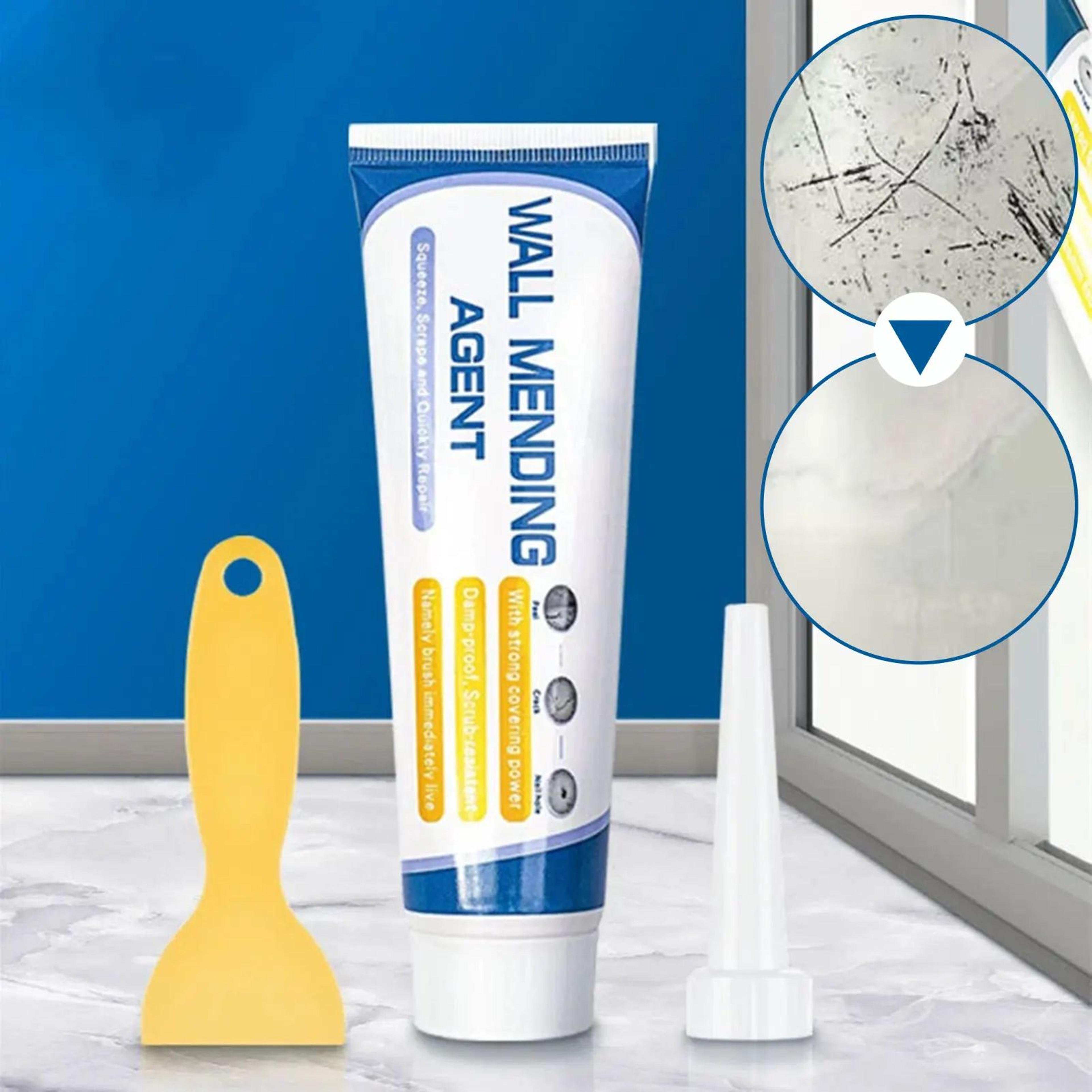 waterproof wall repair cream with scraper for cracks, holes and peeling walls