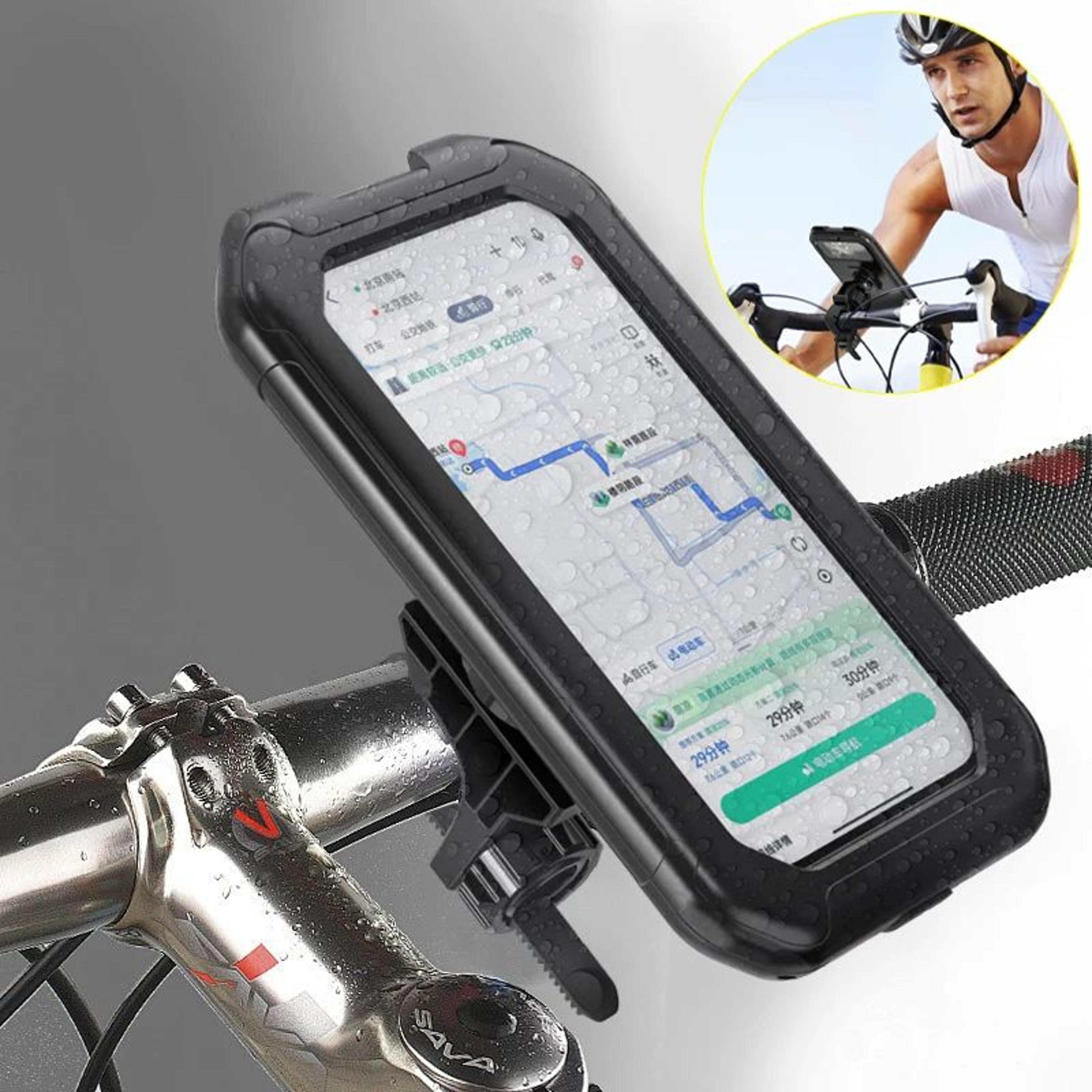 waterproof motorcycle phone holder with 360 degree rotation for 5.5-6.9 inch phones