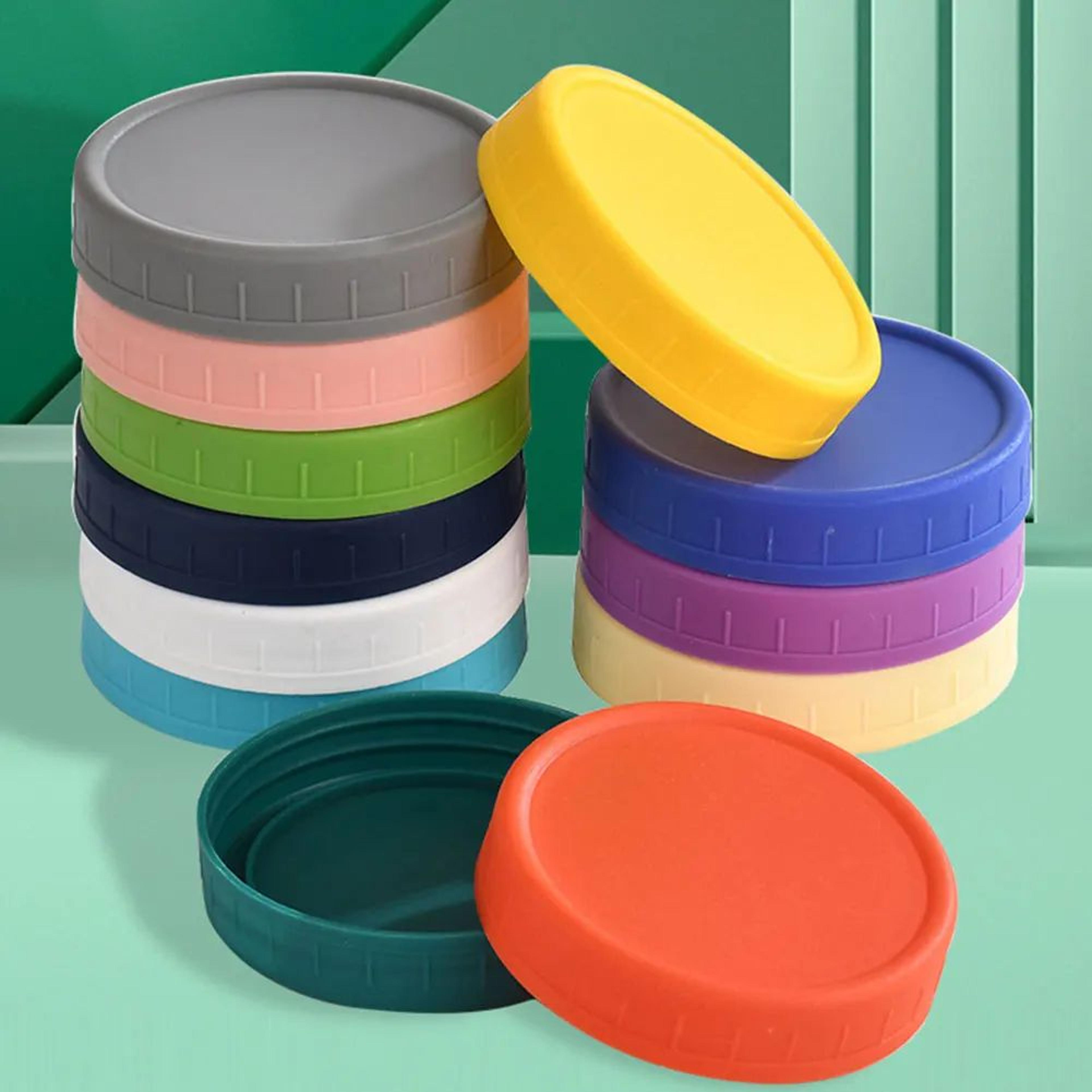 12pcs reusable leak-proof mason jar lids with silicone seals 70mm or 86mm