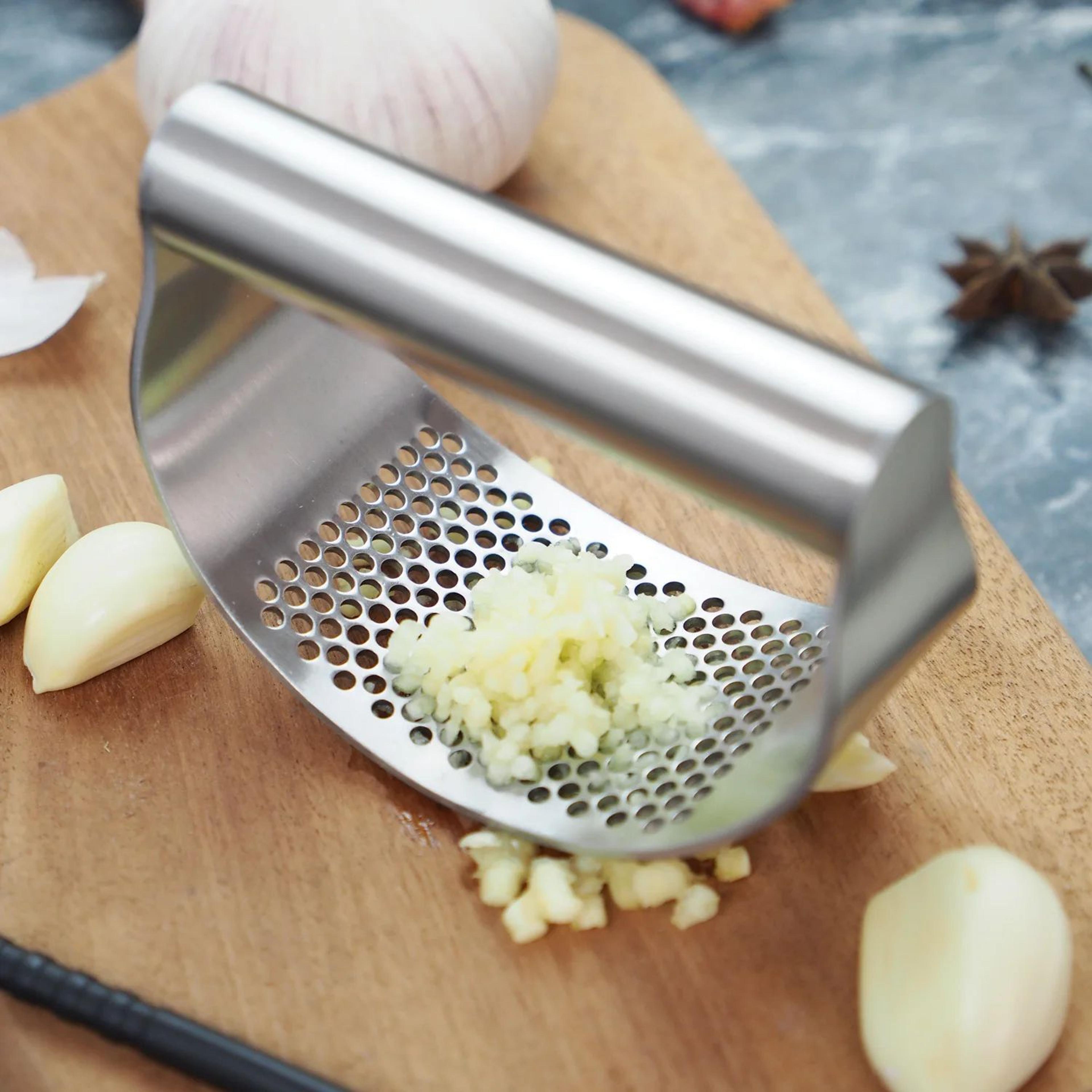 stainless steel garlic press manual garlic and ginger crusher