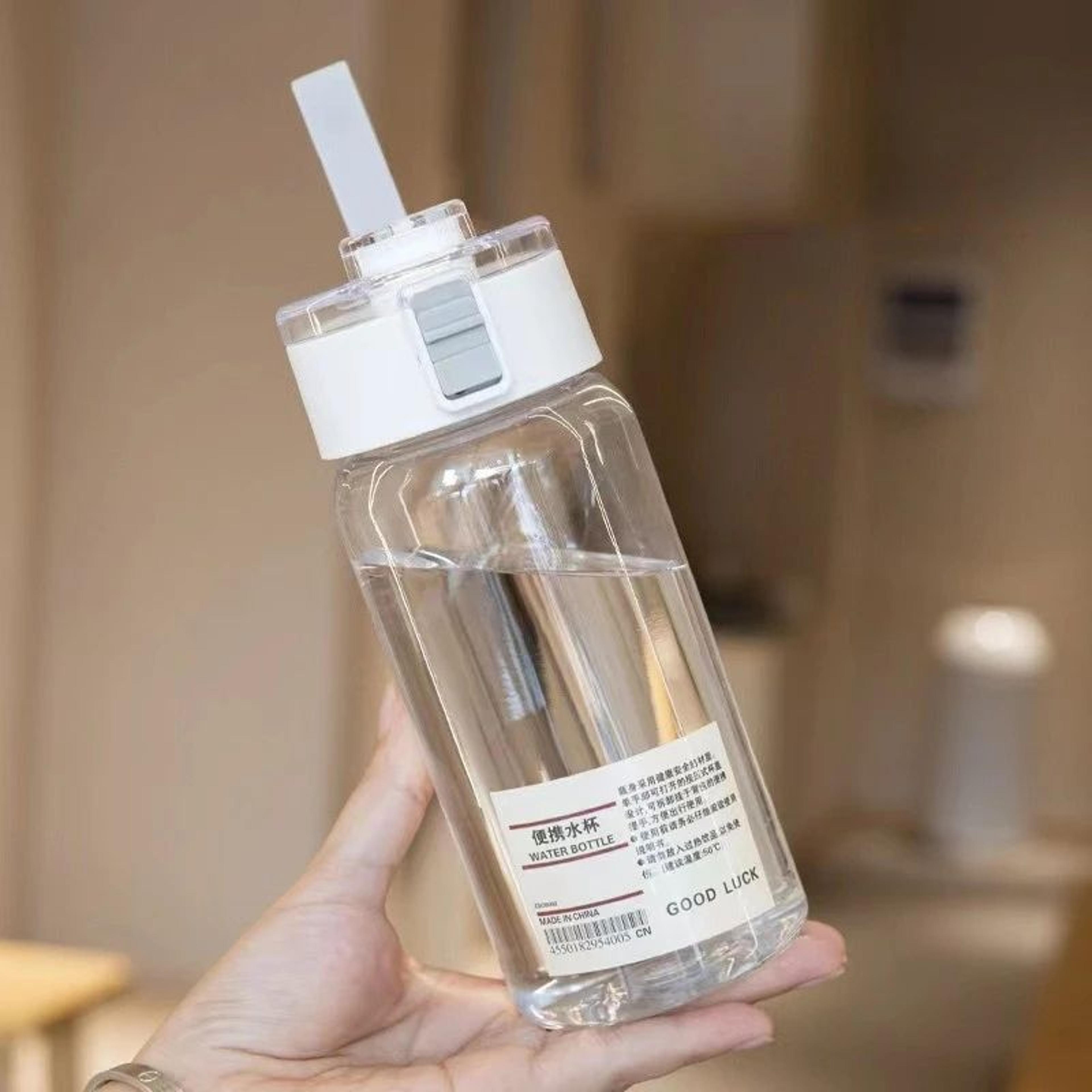 portable tea infuser water bottle large capacity transparent sports bottle