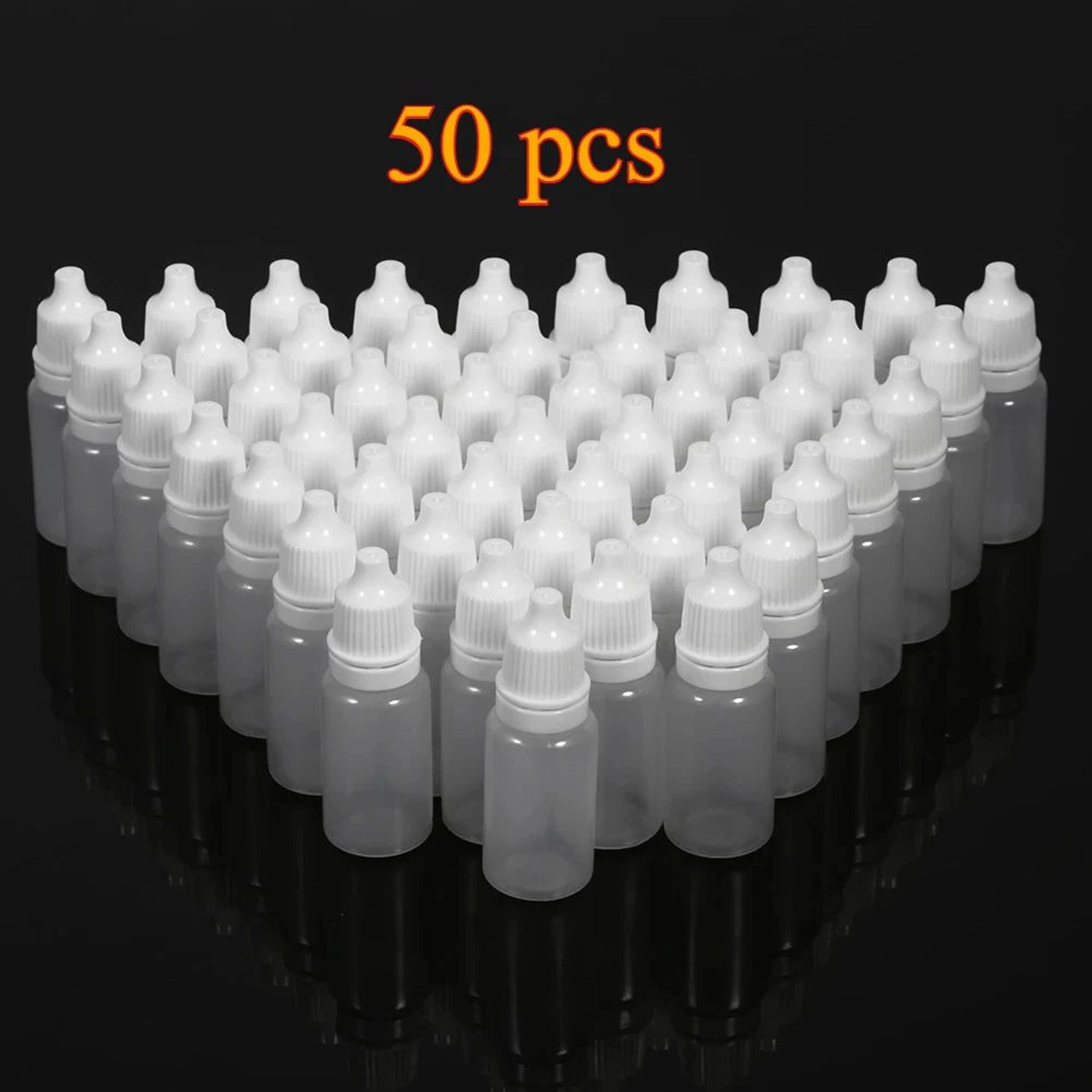 50pcs childproof squeeze dropper bottles for precise liquid storage