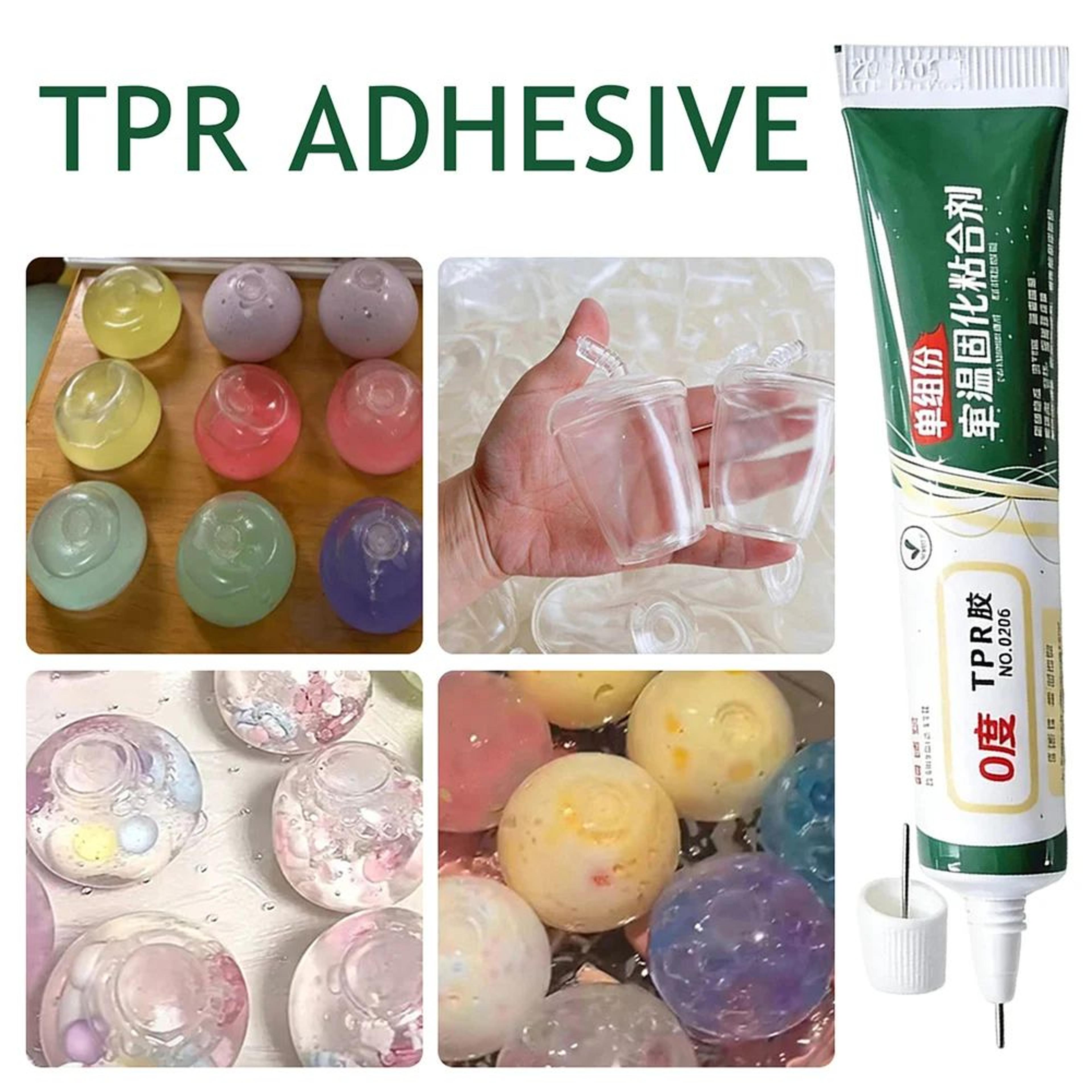 2pcs 20ml tpr glue for squishies clear flexible stress ball repair adhesive