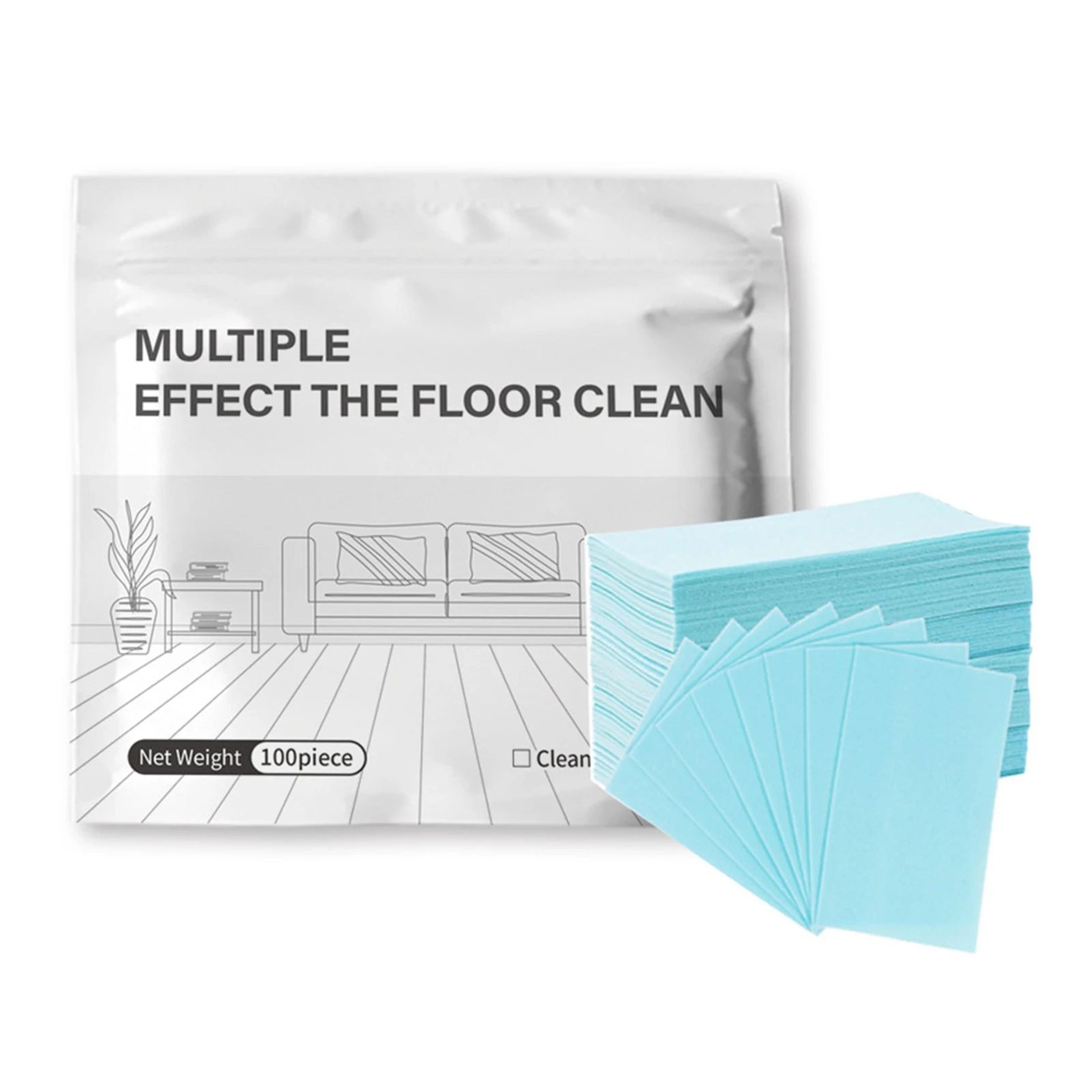 100pcs water-soluble floor cleaner sheets for wood tile and laminate