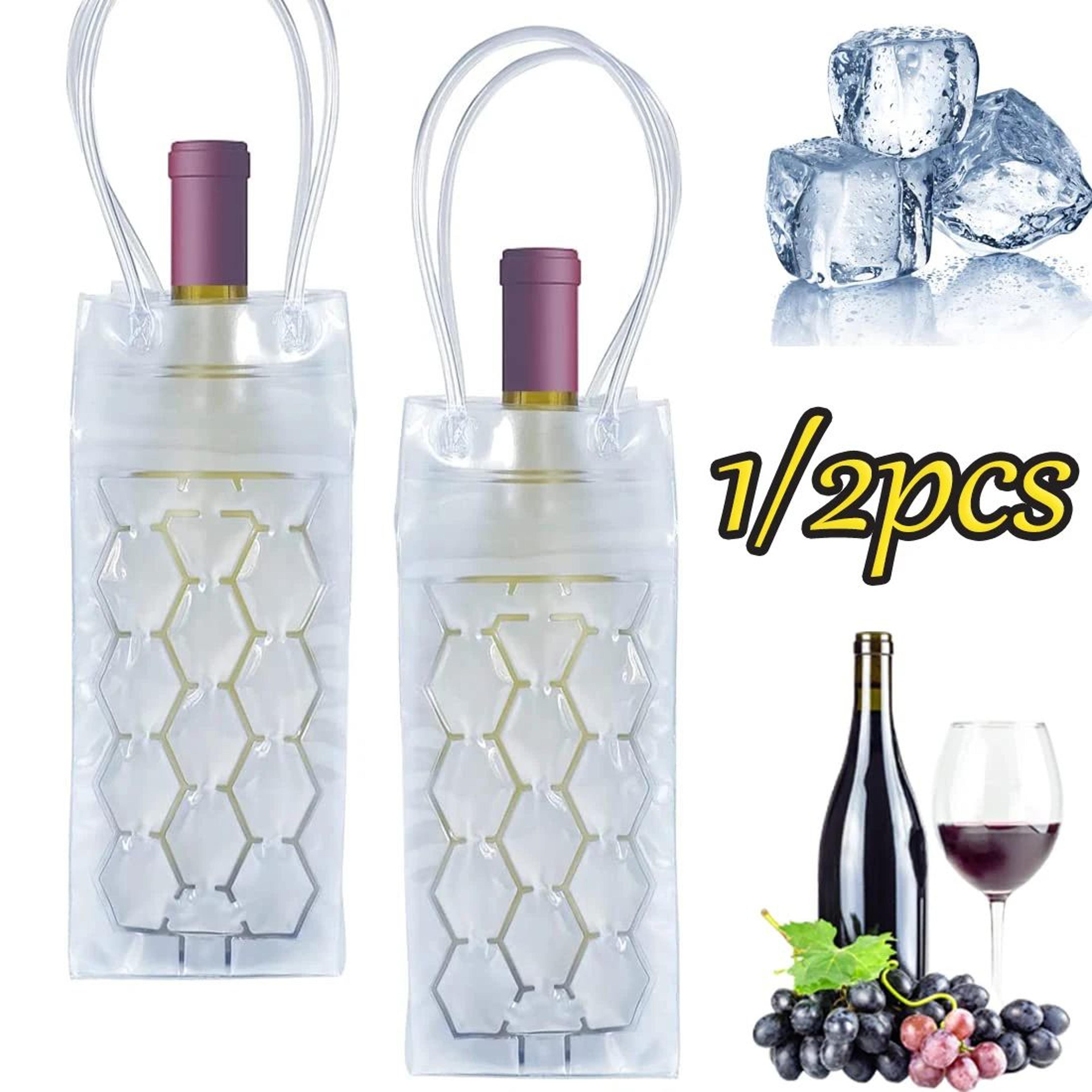 reusable gel wine bottle cooler bag portable wine chiller for champagne, beer and drinks