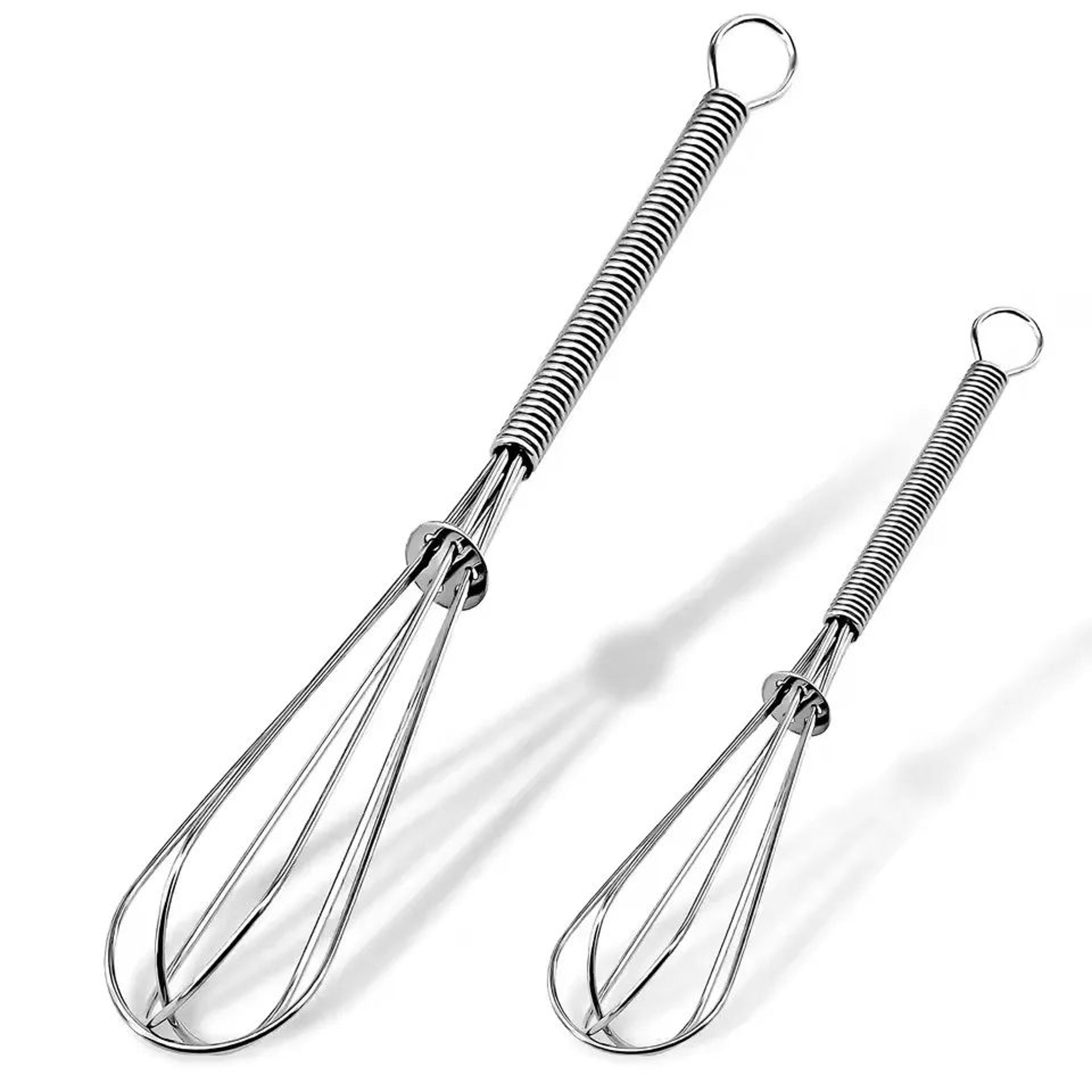 stainless steel mini manual egg whisk for cooking and baking