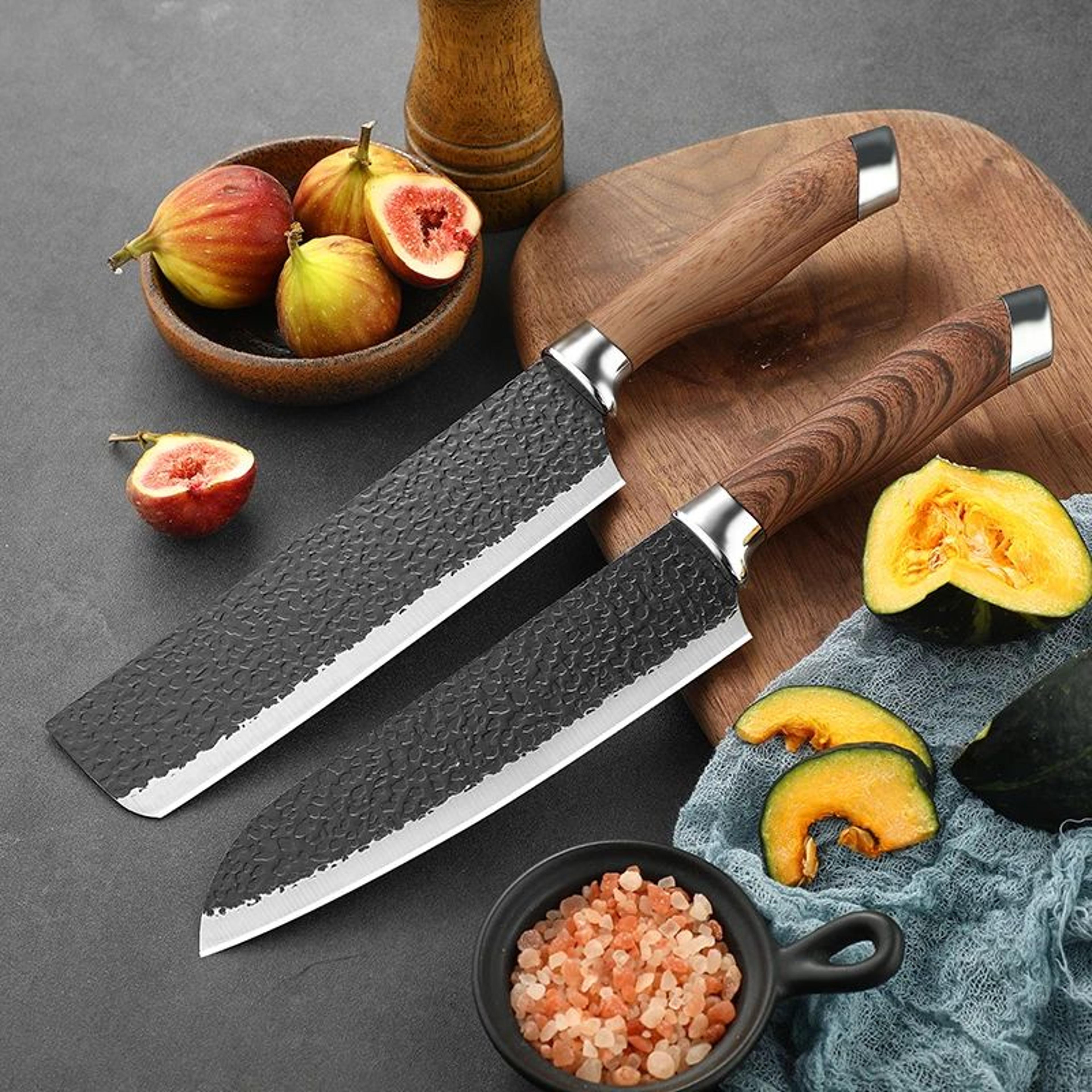 stainless steel kitchen knife for meat cutting and vegetable slicing