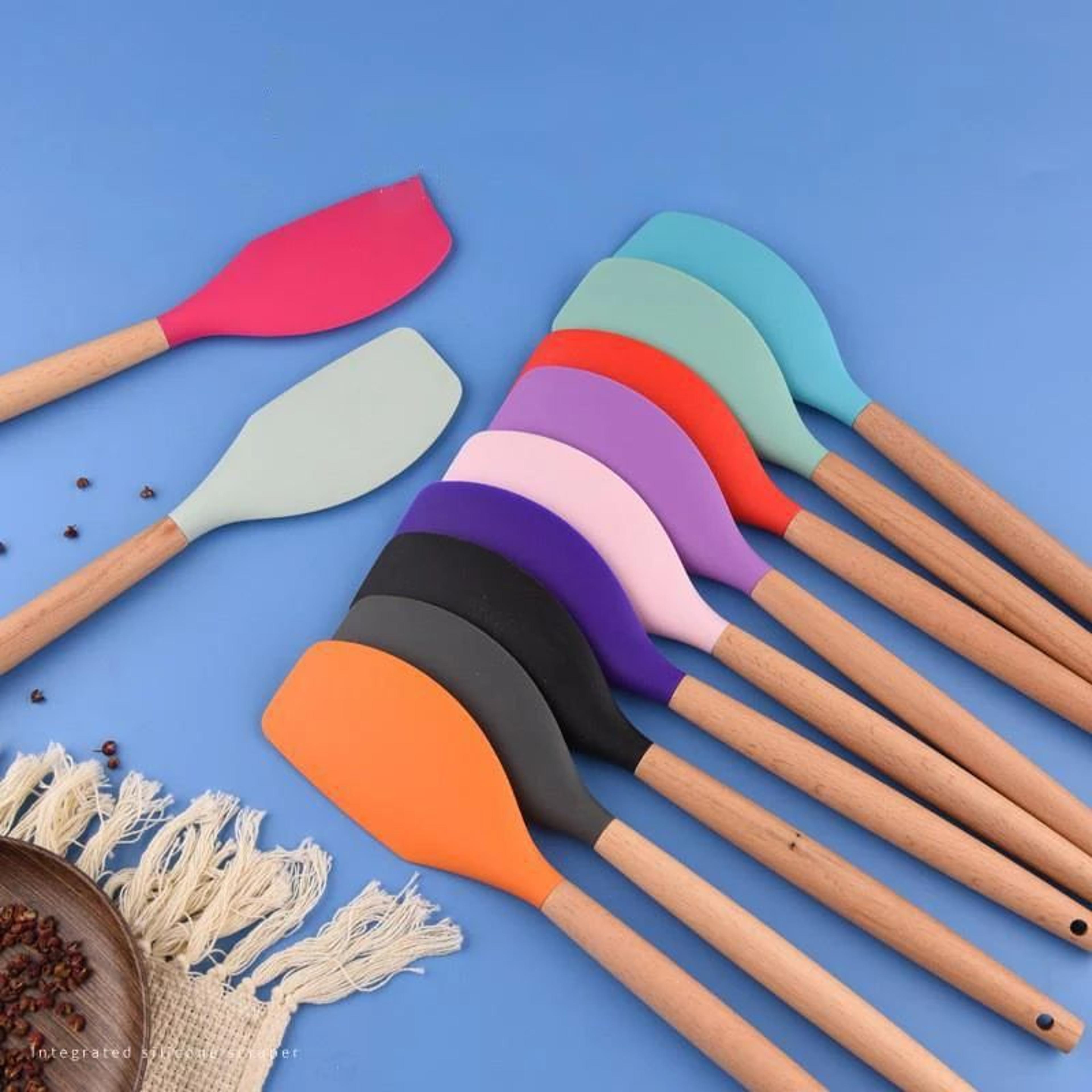heat resistant silicone baking scraper for cream, butter and pastry