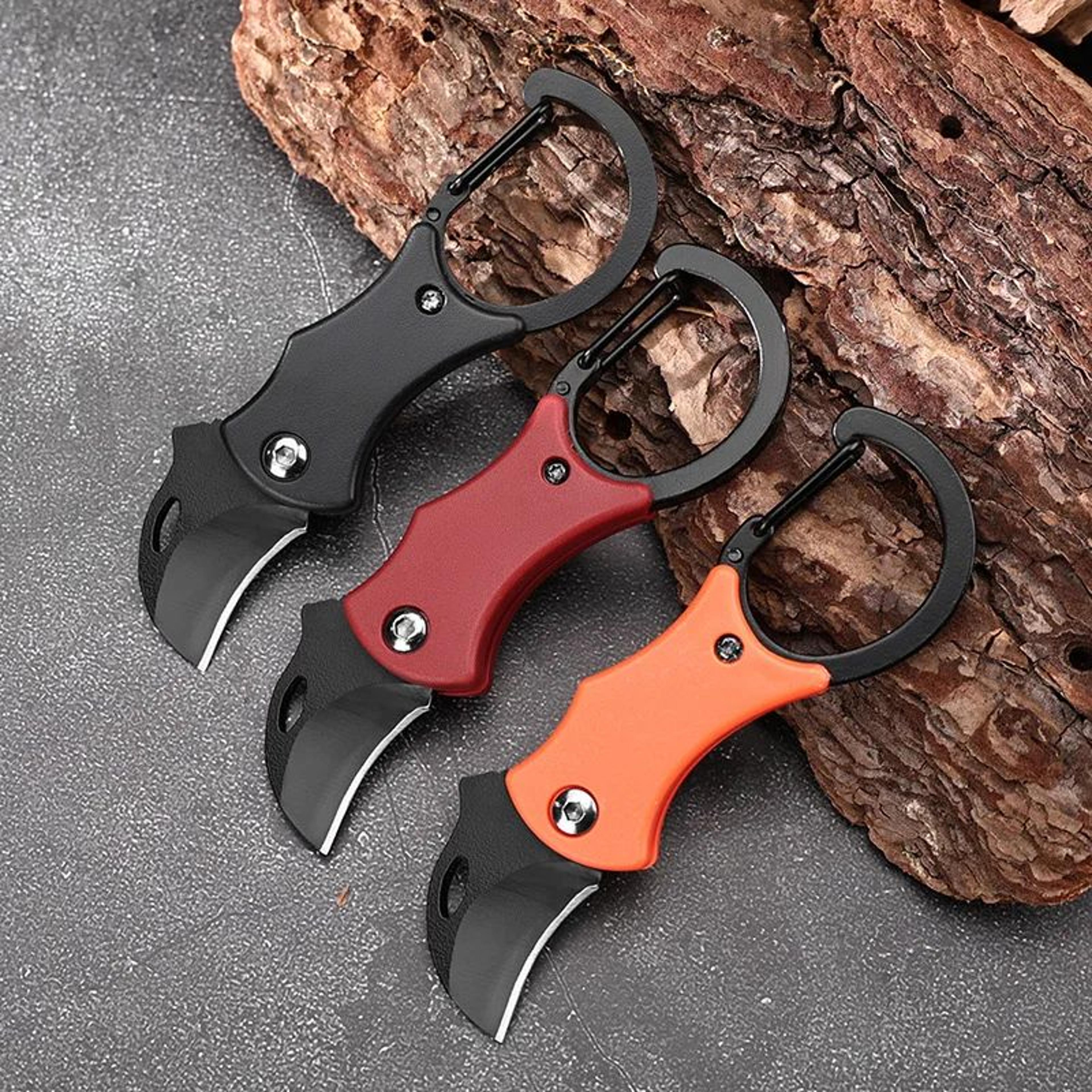mini folding pocket knife compact keychain utility cutter