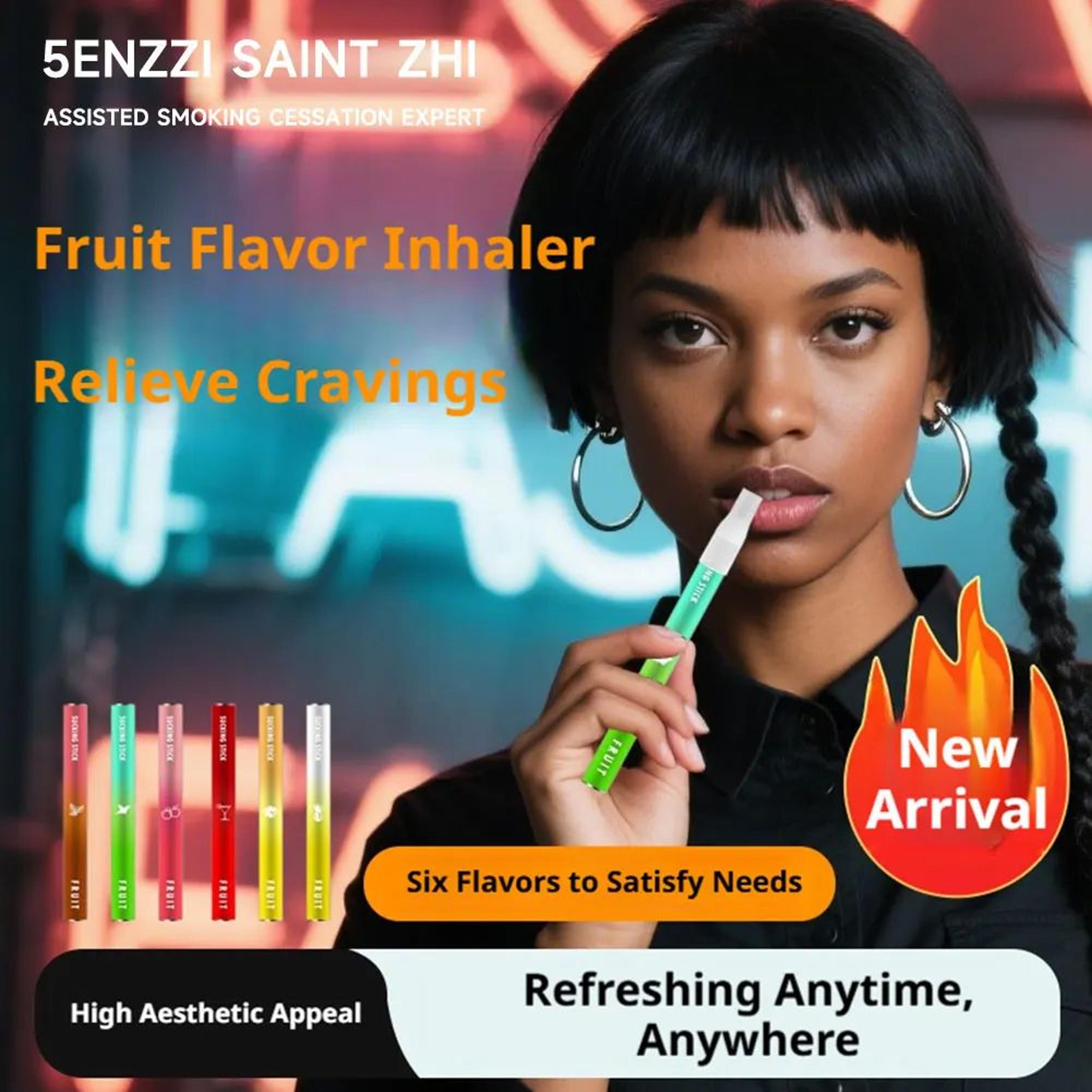 fruit flavor nicotine-free cigarette replacement stick breath freshener