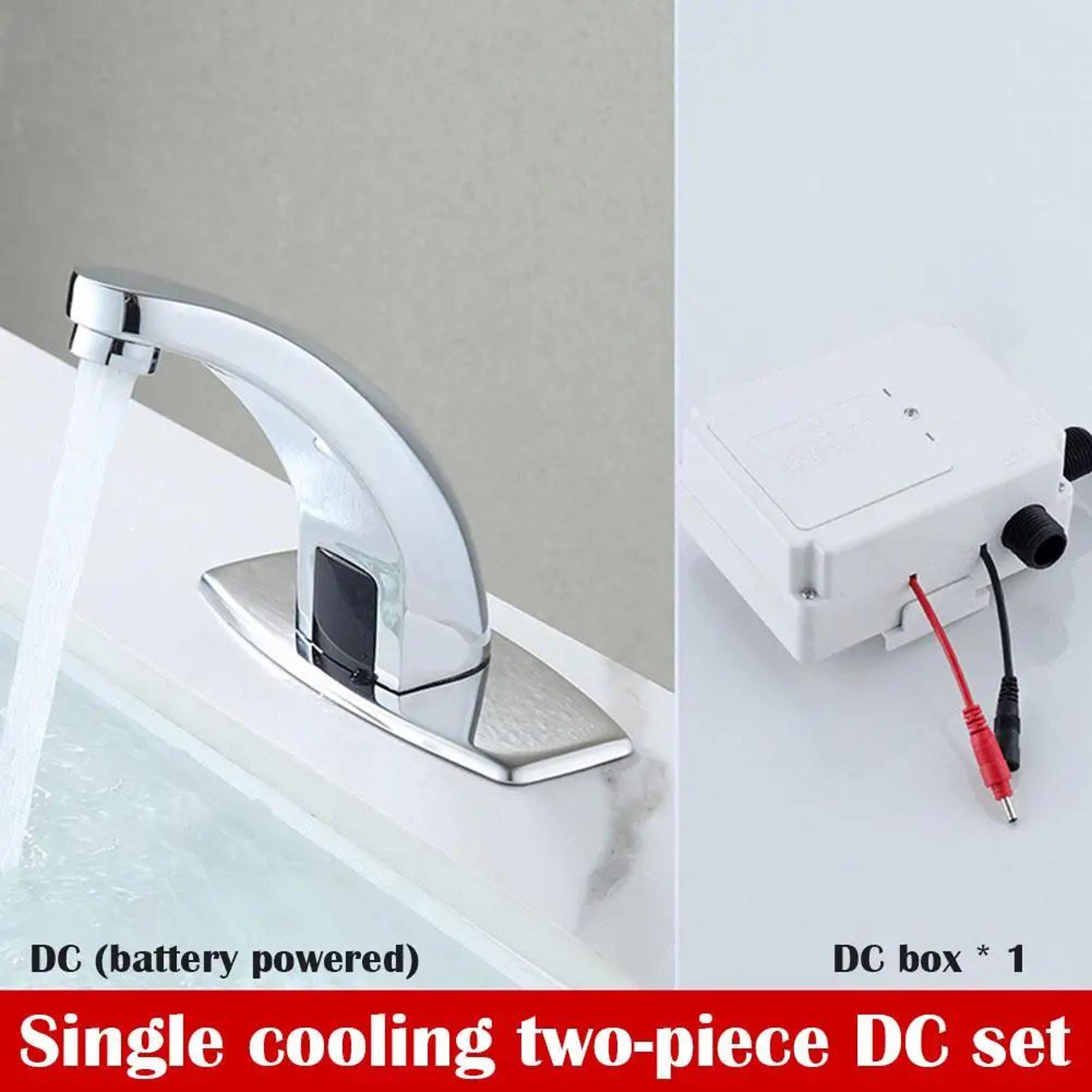 automatic infrared sensor faucet touchless washbasin tap ac/dc hot and cold water