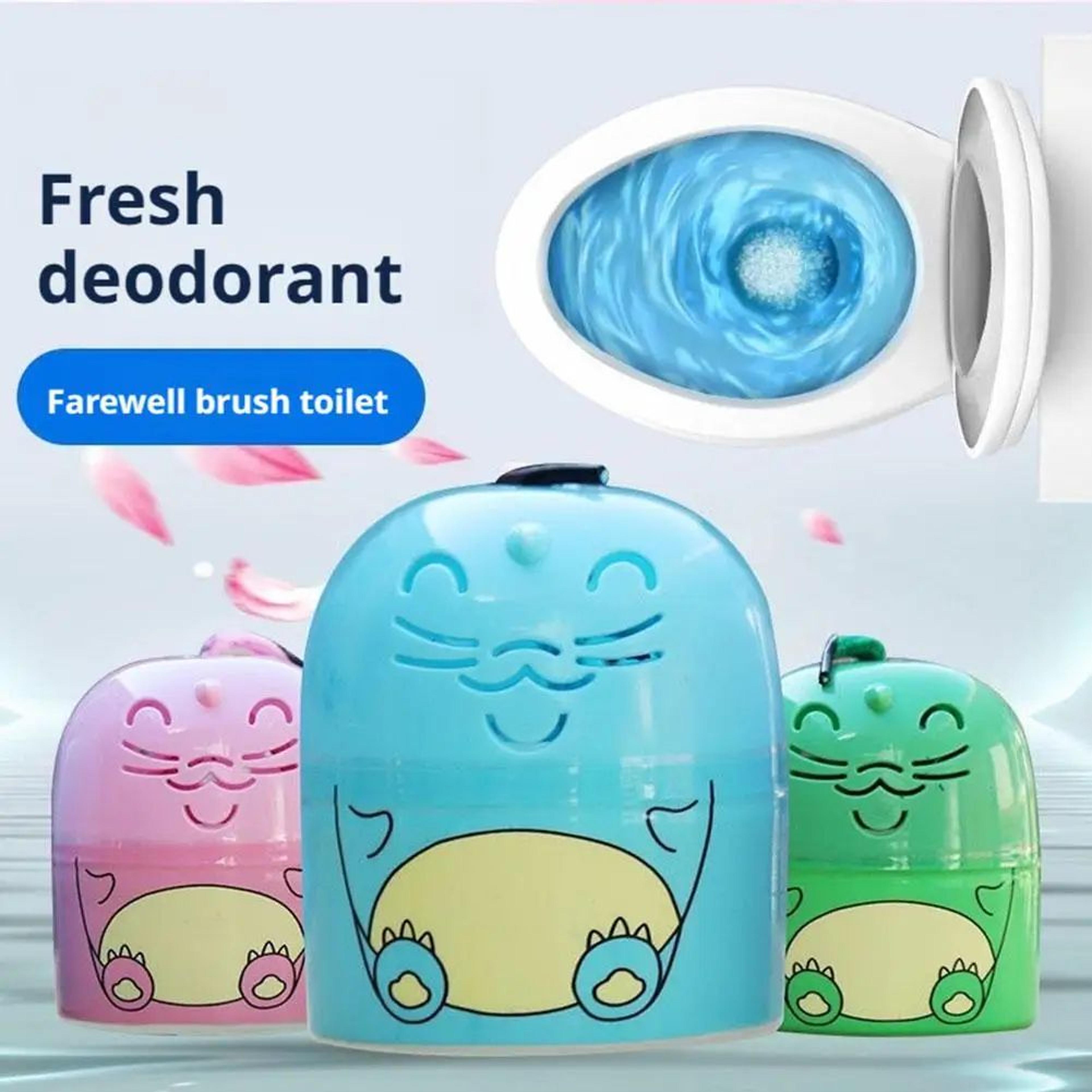 blue bubble automatic toilet bowl cleaner and deodorizer