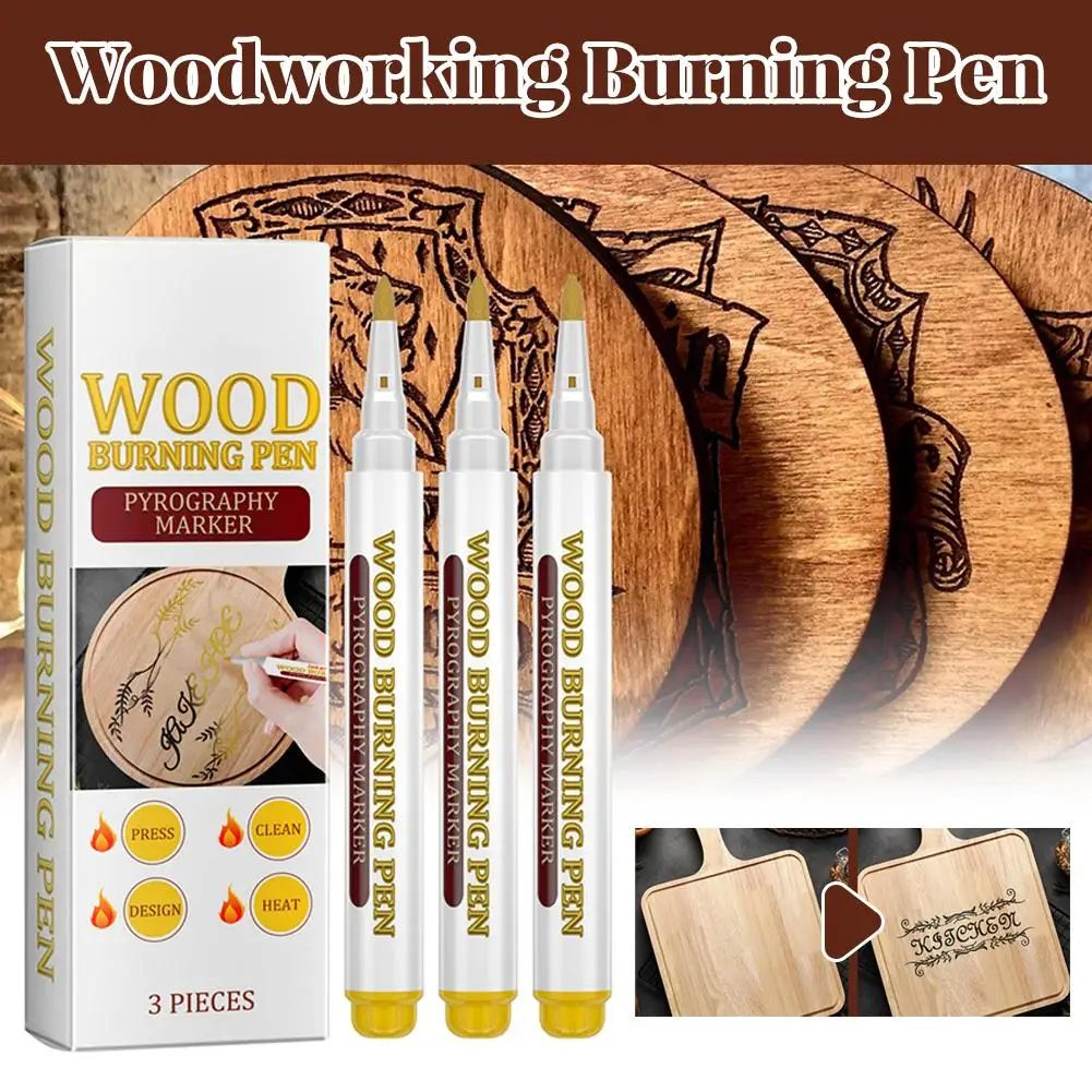 wood burning marker pen heat activated scorch pen for diy pyrography crafts