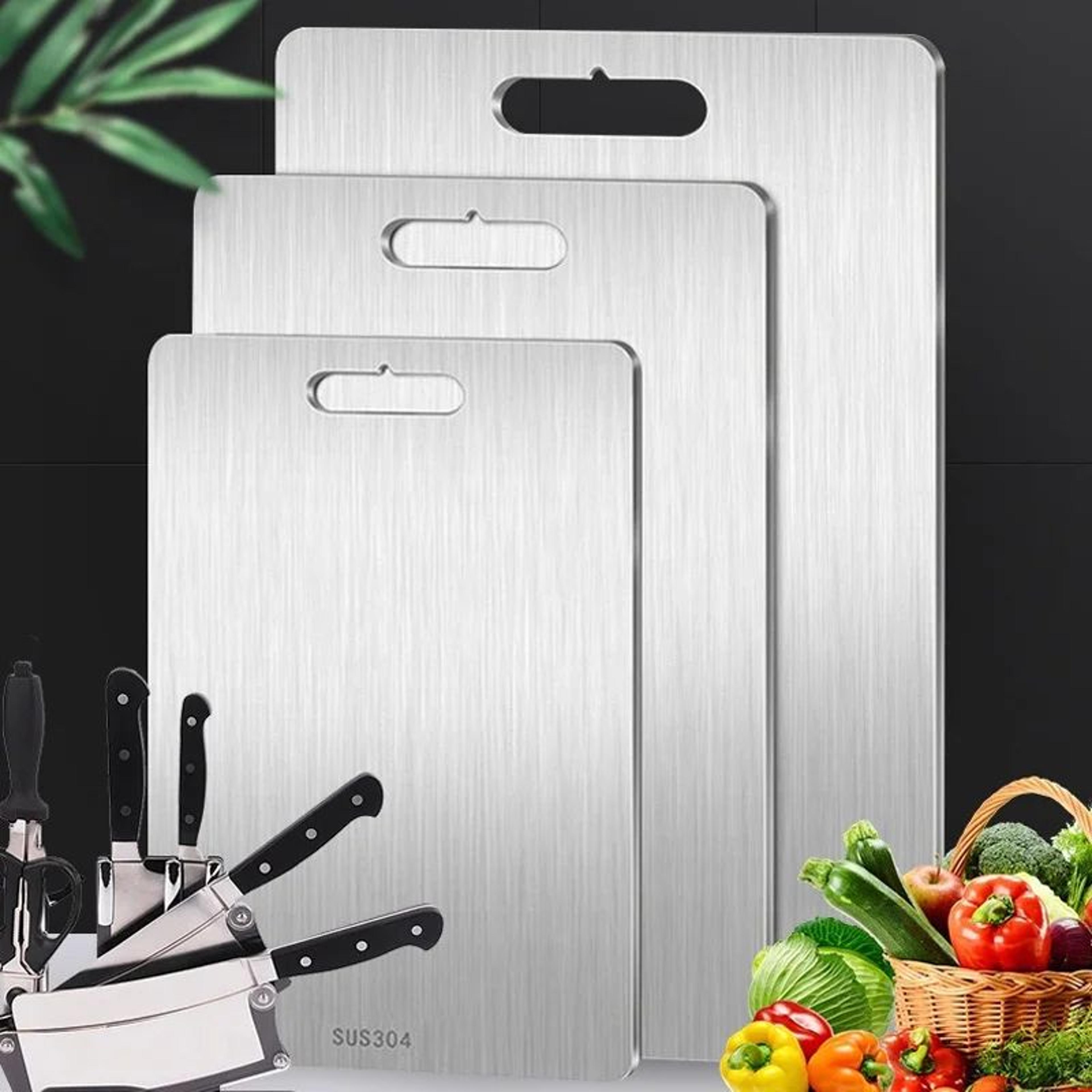 316 stainless steel double-sided titanium cutting board for kitchen