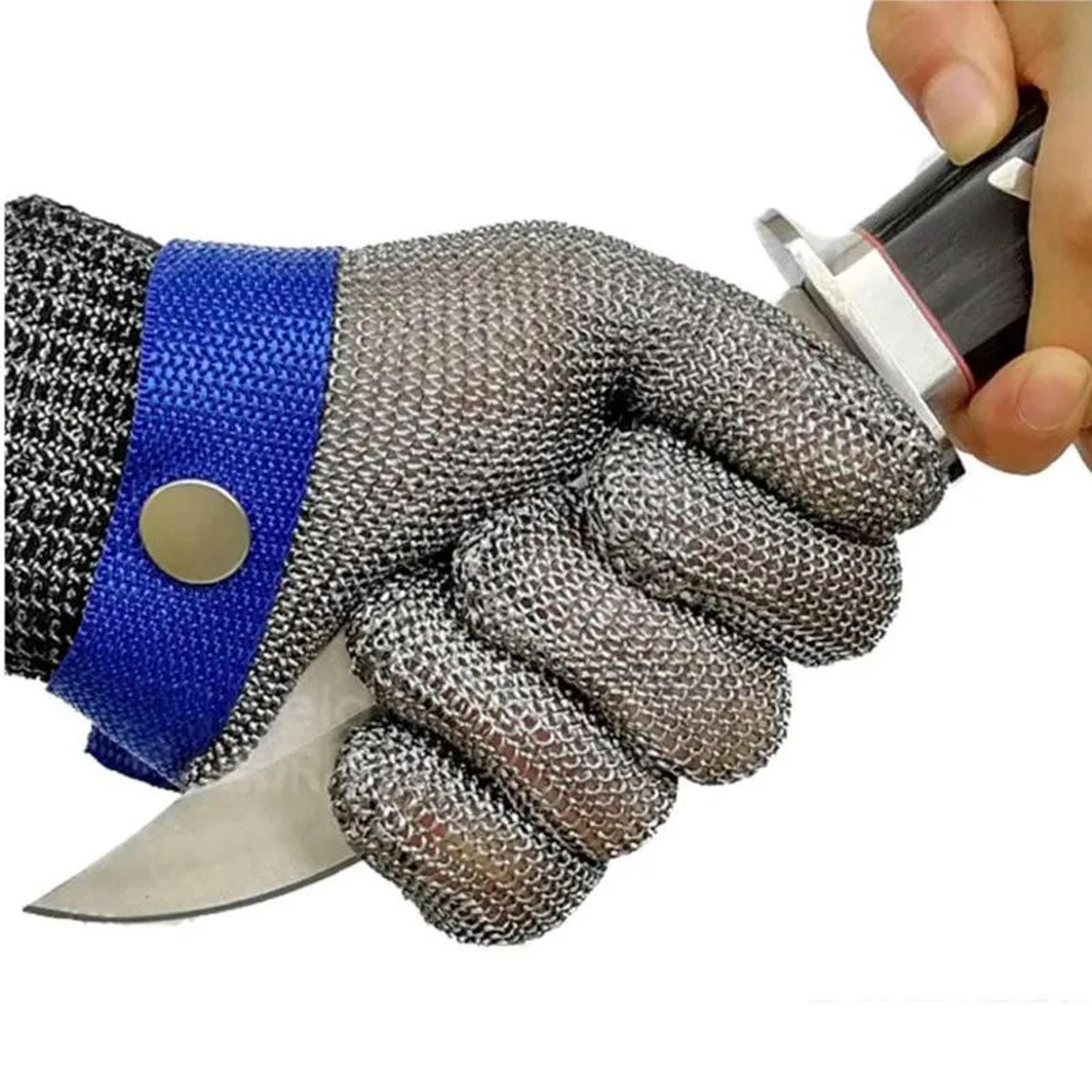stainless steel cut resistant mesh glove for butcher and kitchen safety