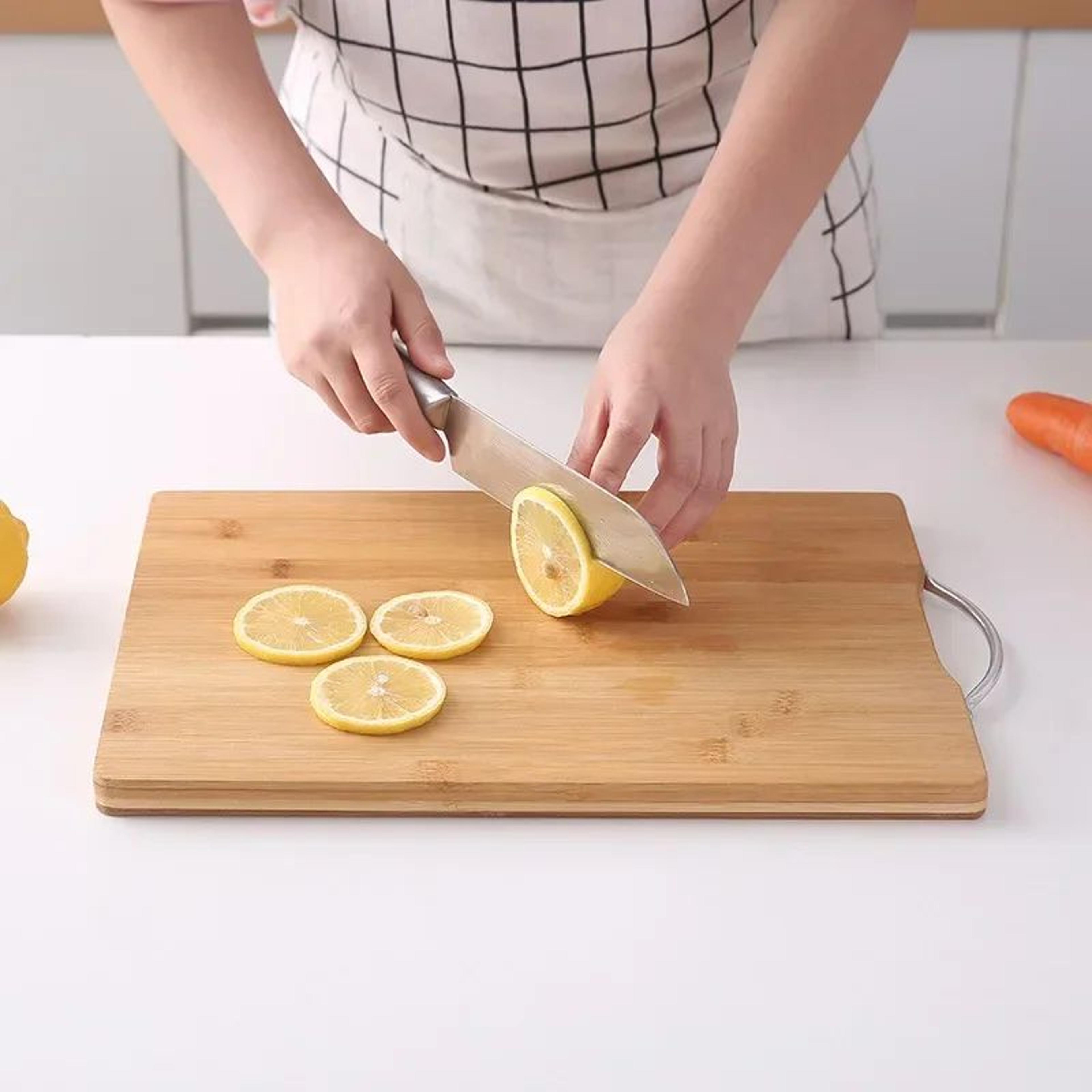 large double sided bamboo cutting board thickened solid wood kitchen chopping board