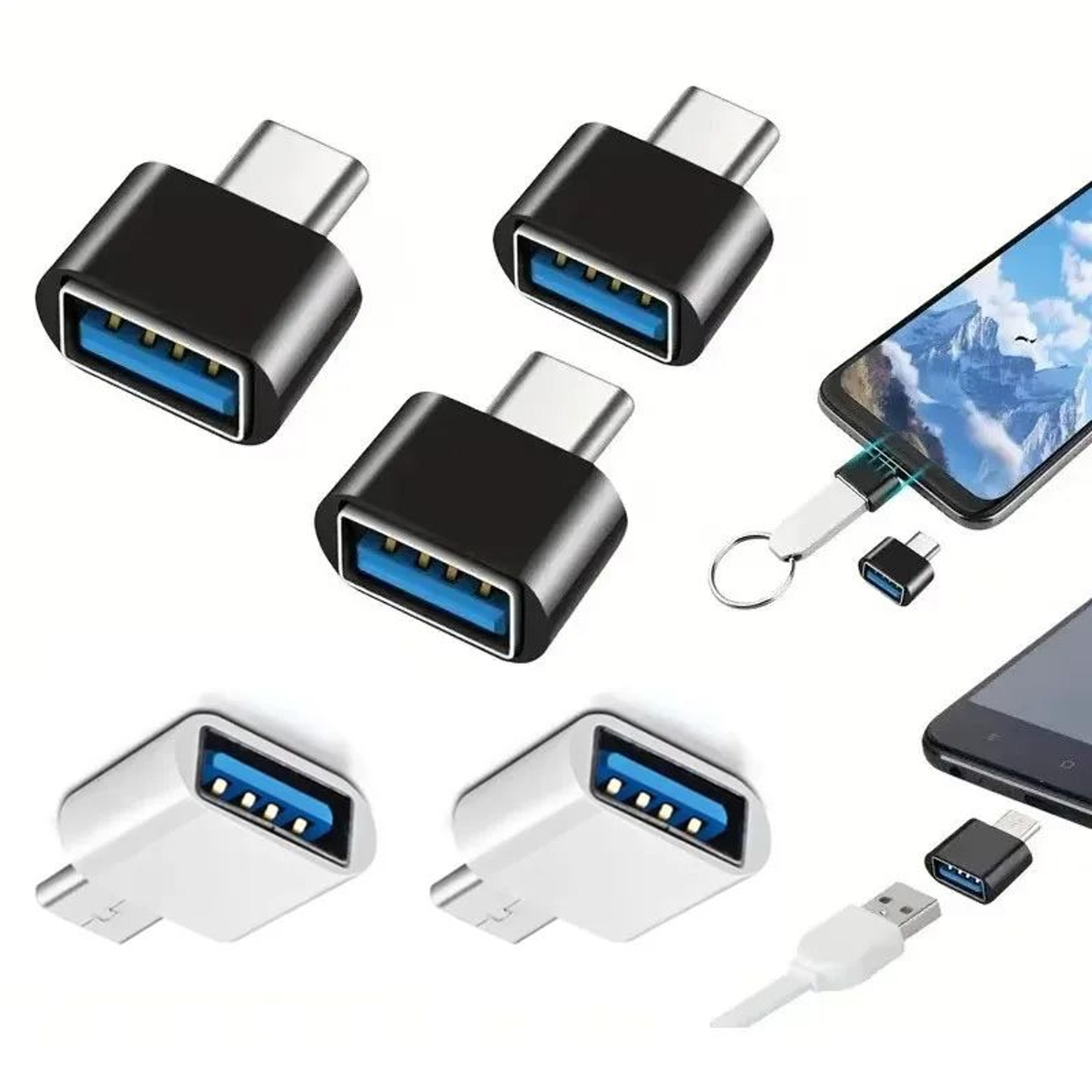 usb-c to usb 2.0 otg adapter type-c male to usb female converter 3/6/9/12pcs