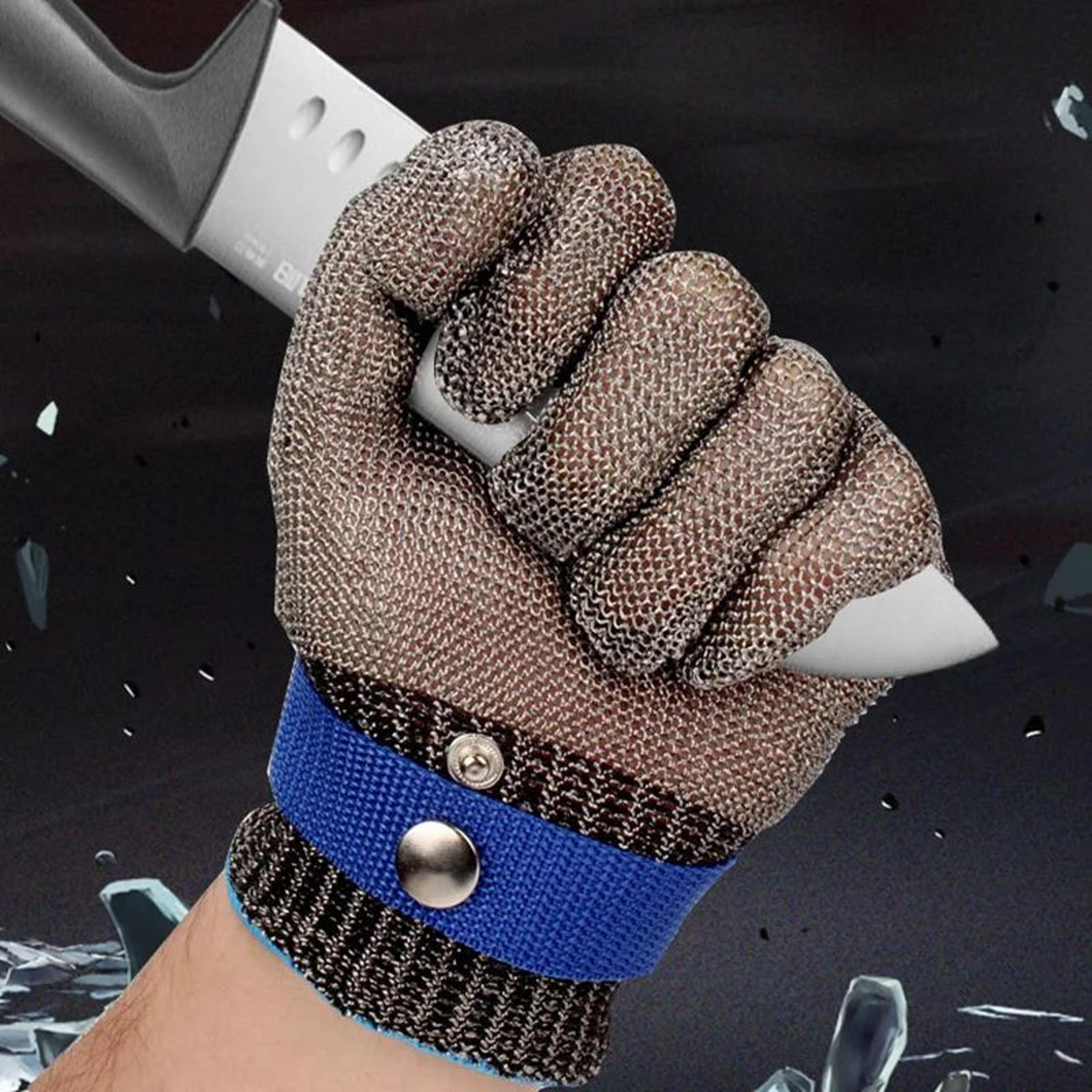 stainless steel mesh cut resistant safety glove for butcher and kitchen use