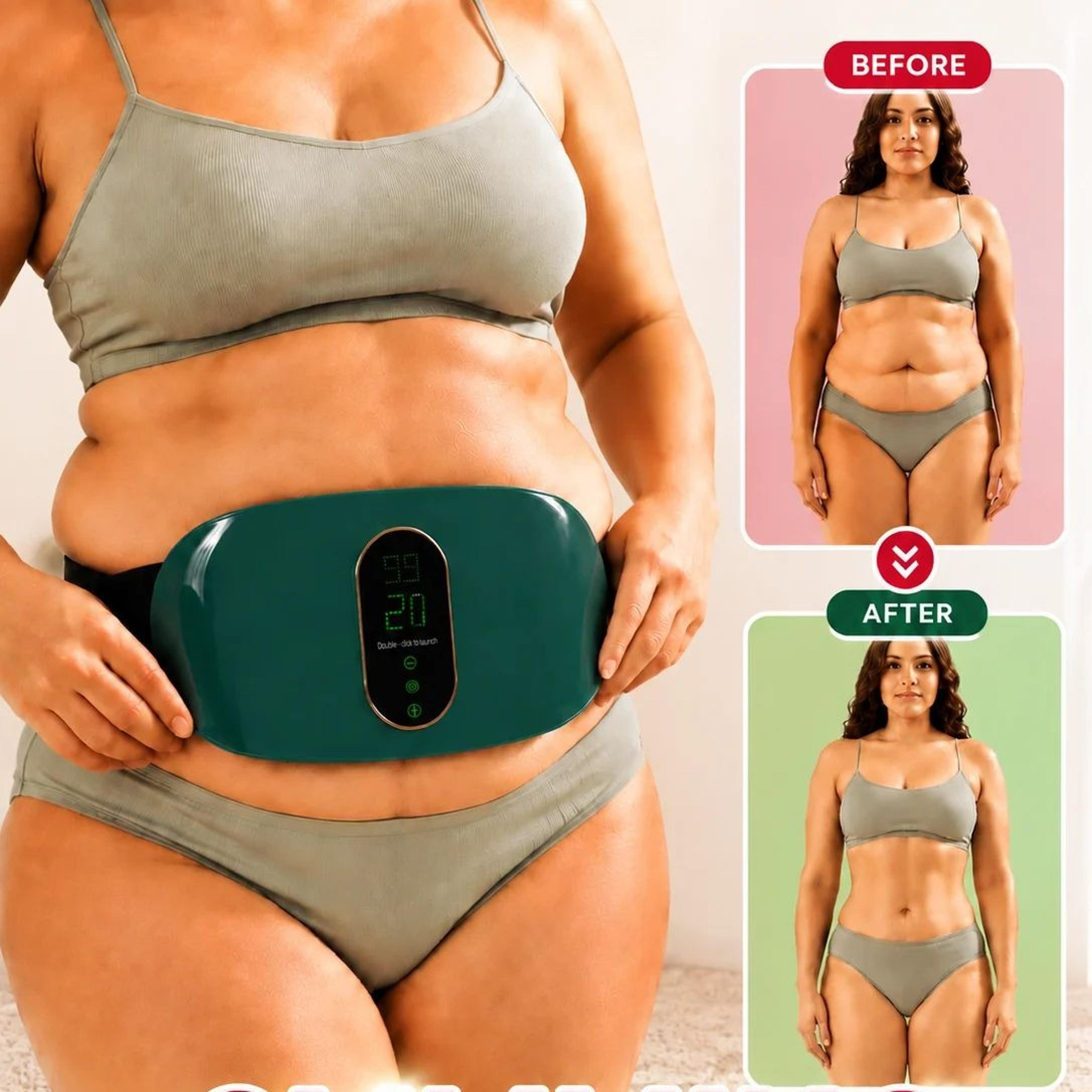 electric vibrating abdominal massager belt for waist and stomach relaxation