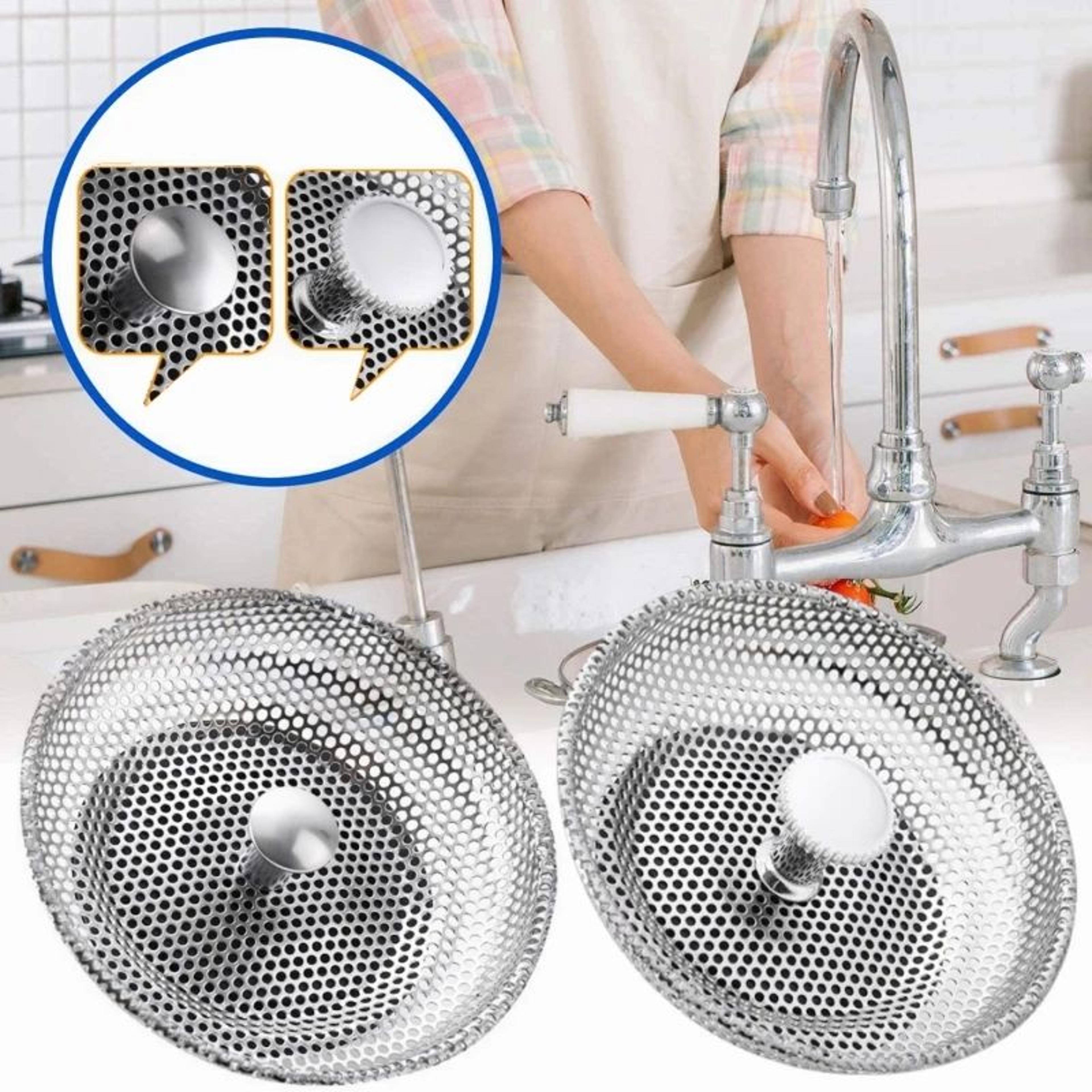 stainless steel sink strainer mesh drain filter and hair catcher