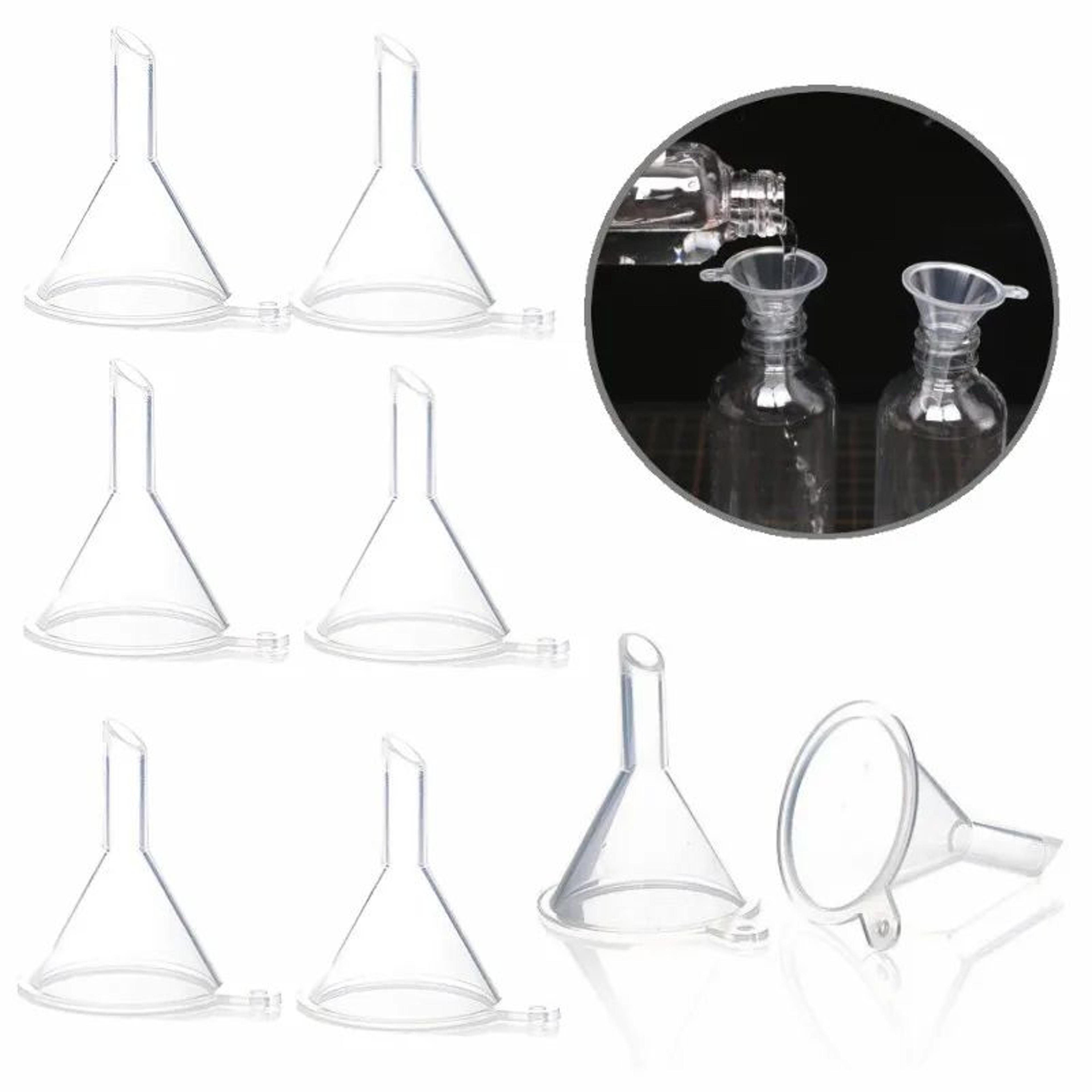 10pcs mini plastic funnels for perfume and essential oil bottle filling
