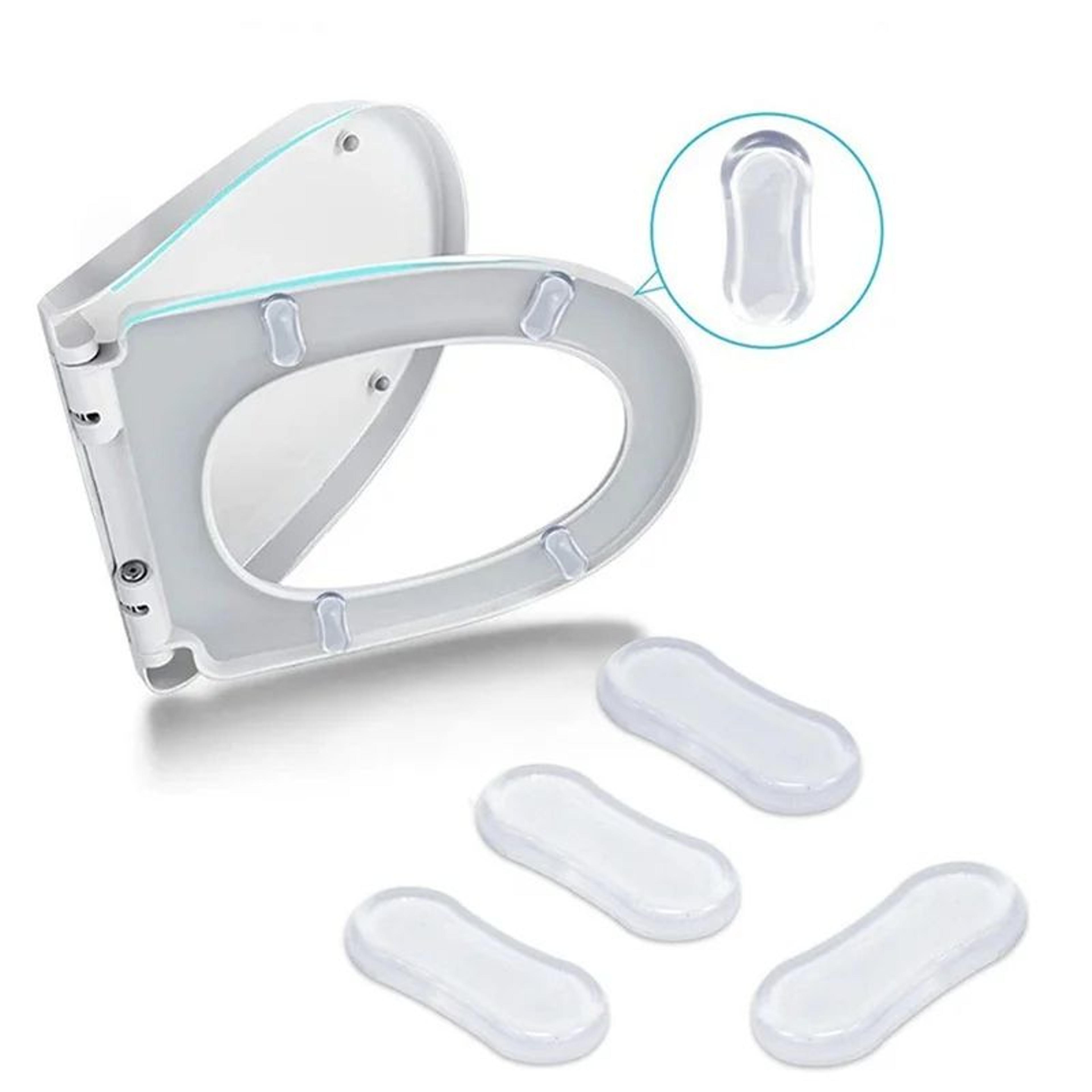 4pcs self-adhesive toilet seat bumpers anti-slip cushion pads