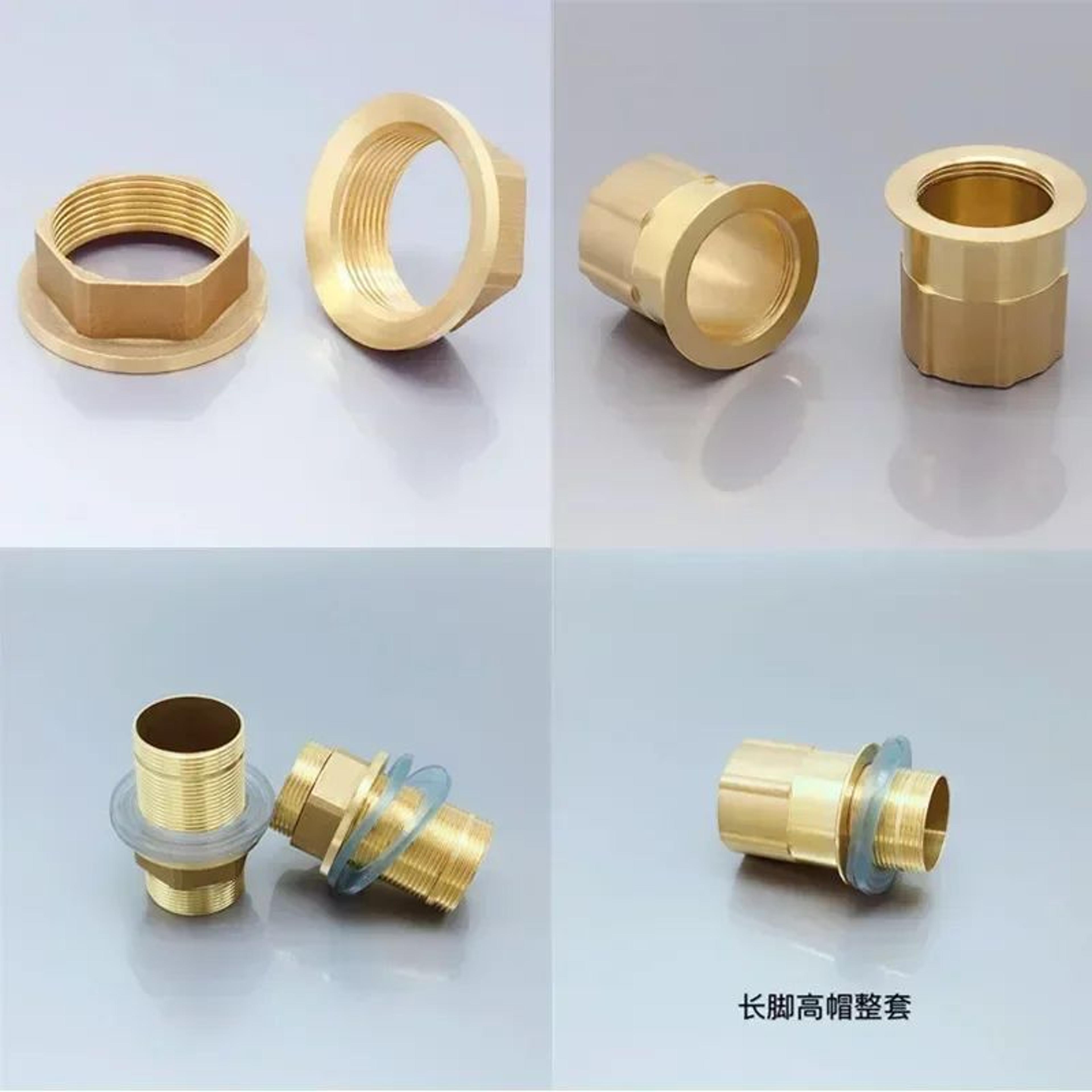 copper faucet mounting nut and base fixing connector