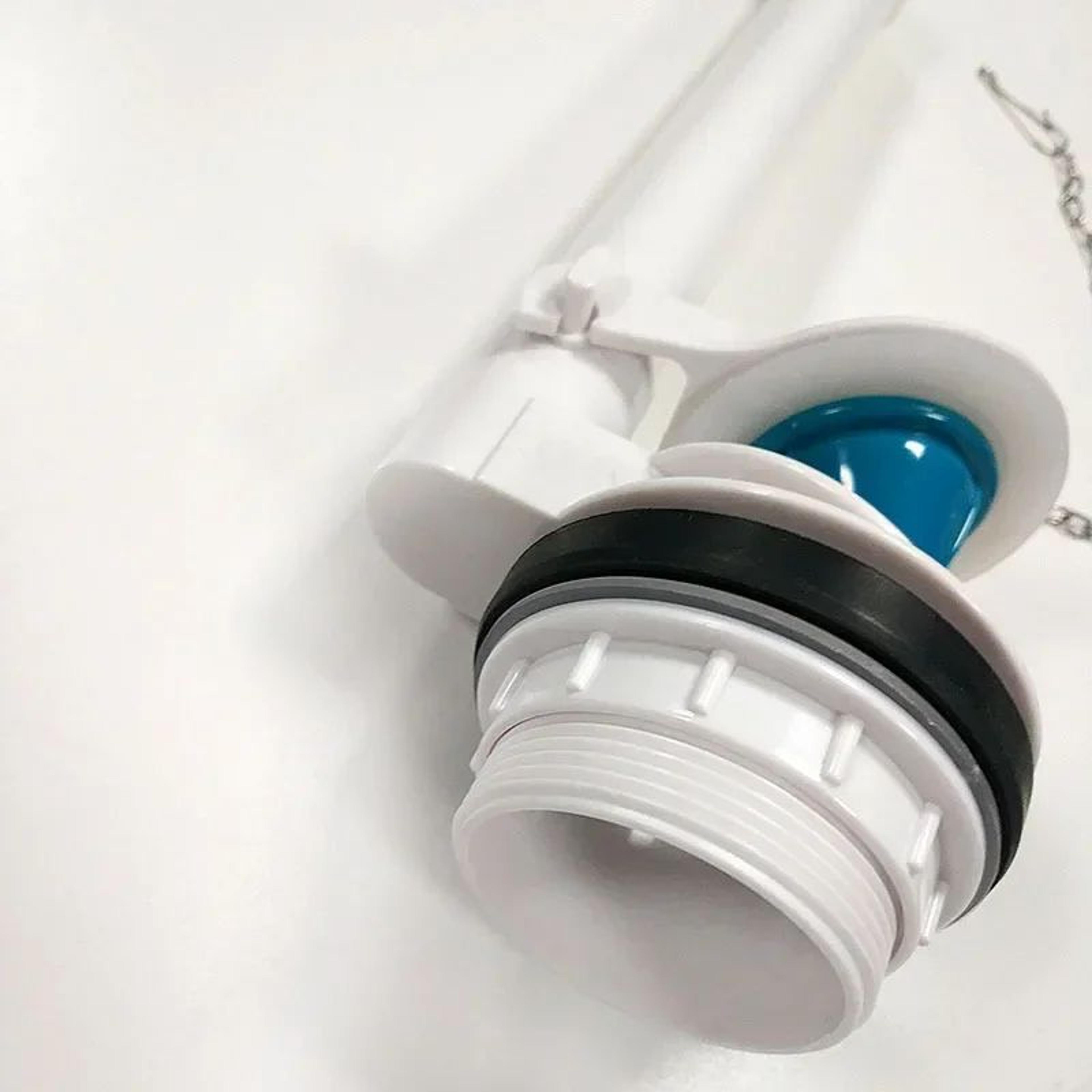 toilet flapper valve with chain leak-resistant flush tank replacement