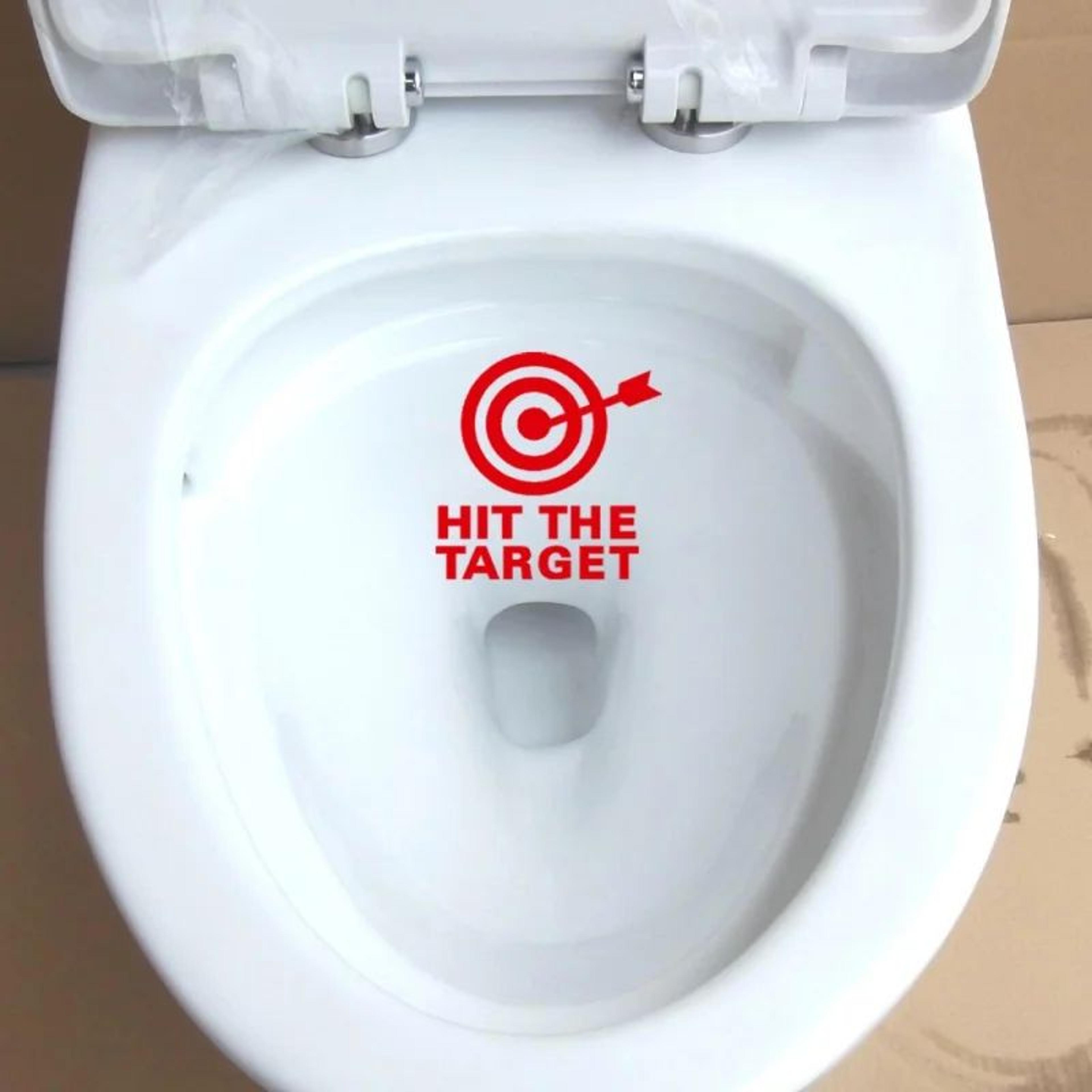 glow in the dark luminous toilet sticker waterproof self-adhesive bathroom decal