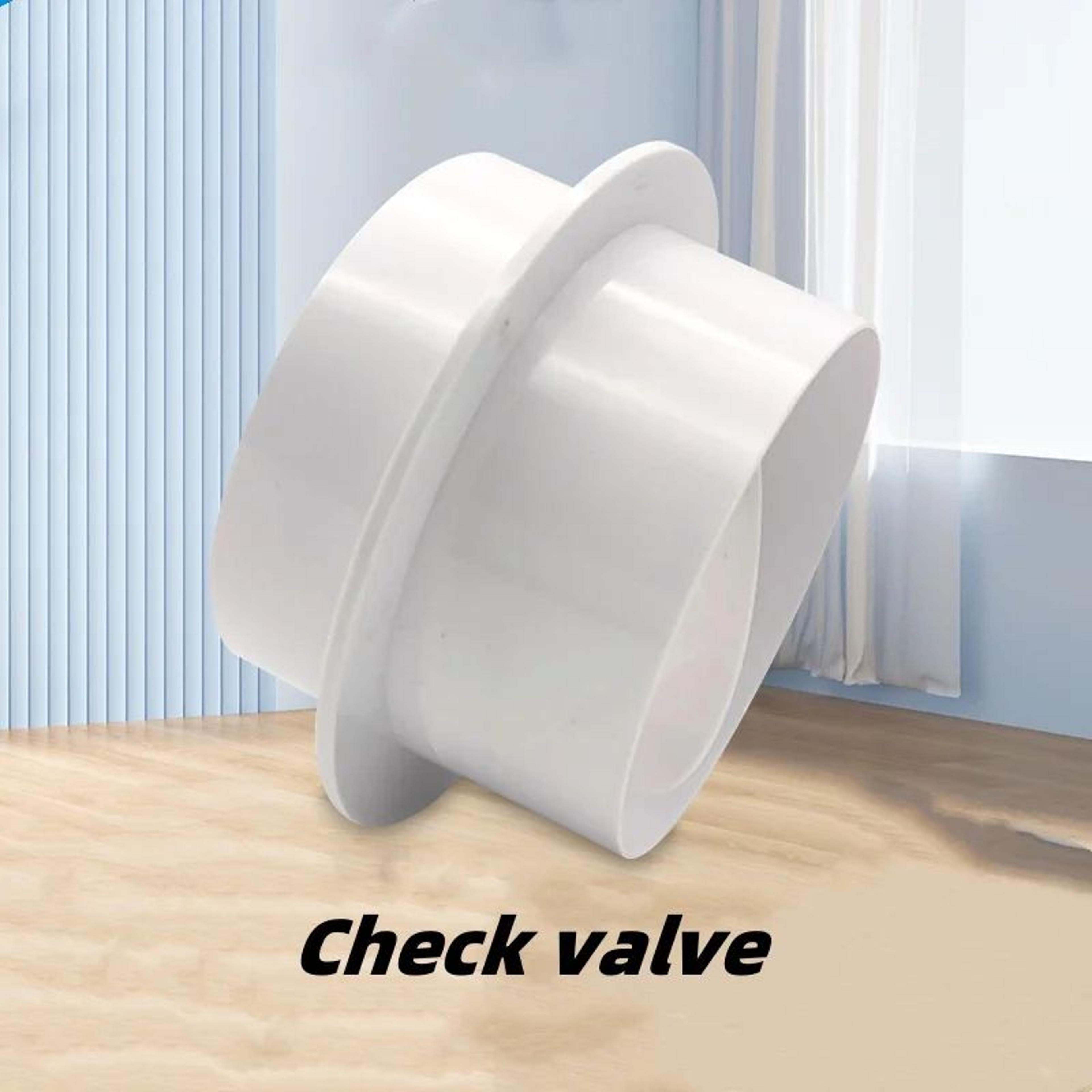 round air duct backdraft damper check valve for exhaust fans