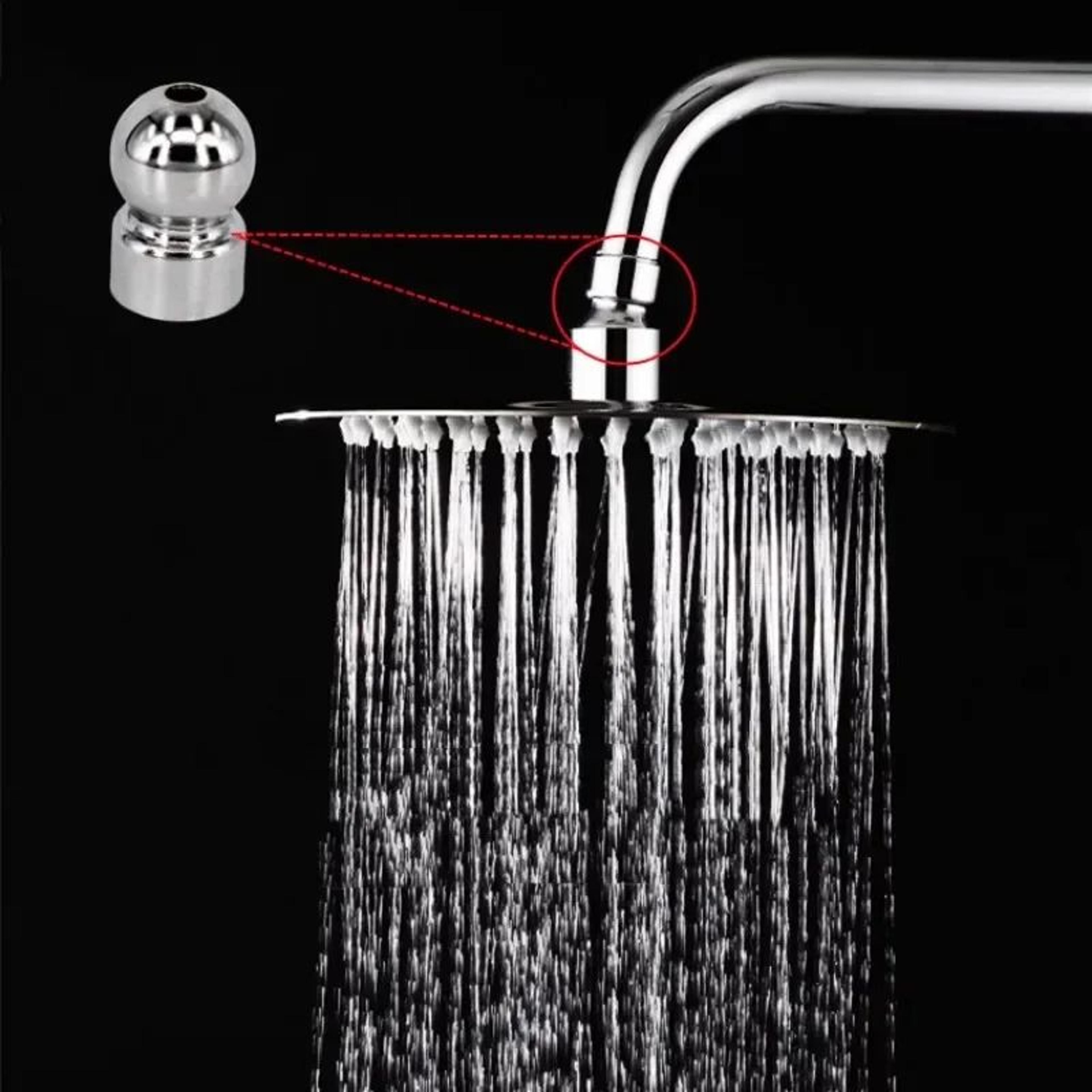 copper universal rotating shower head ball joint connector with washer