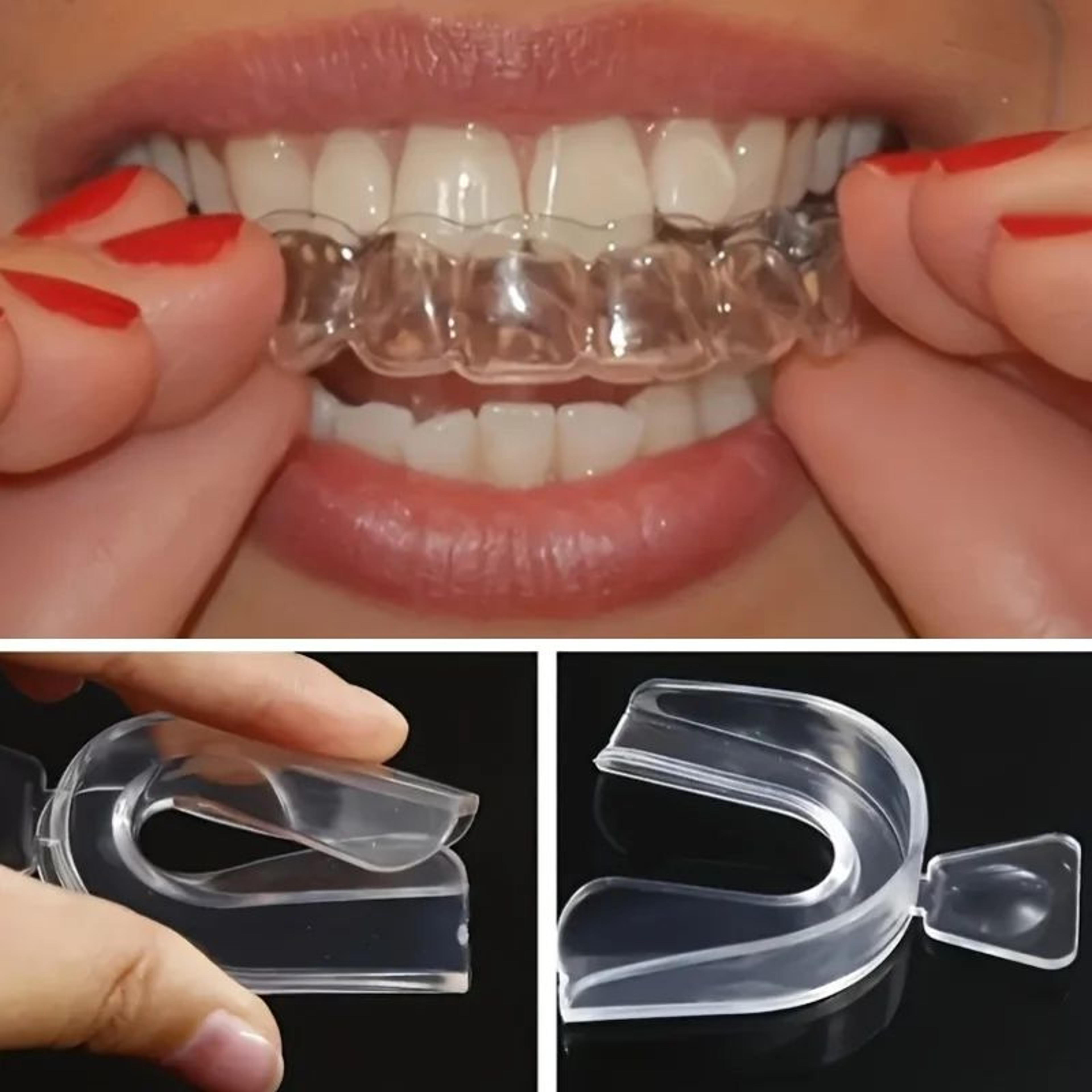 invisible silicone teeth aligner tray for nighttime dental care and whitening