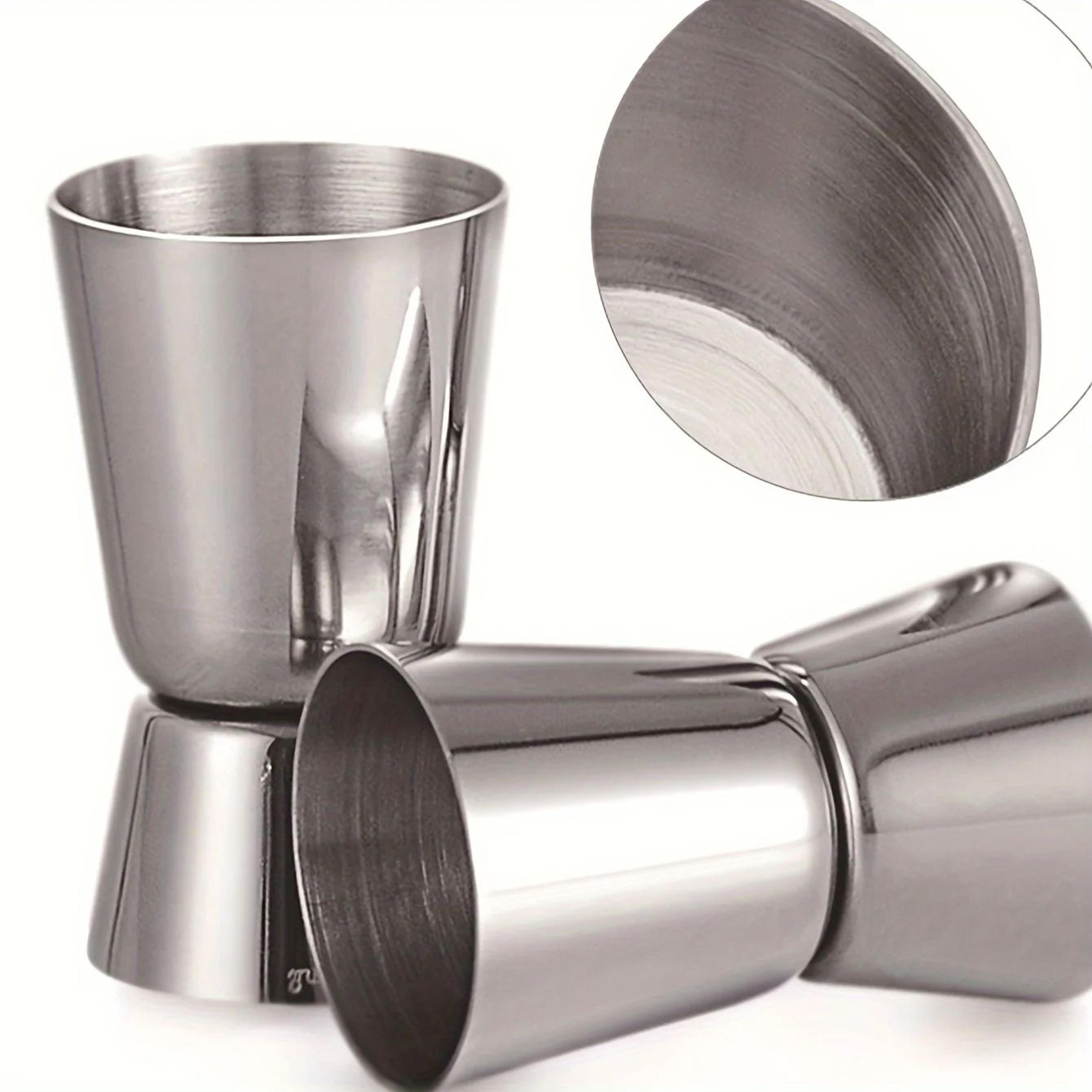 stainless steel dual-sided cocktail jigger measuring cup
