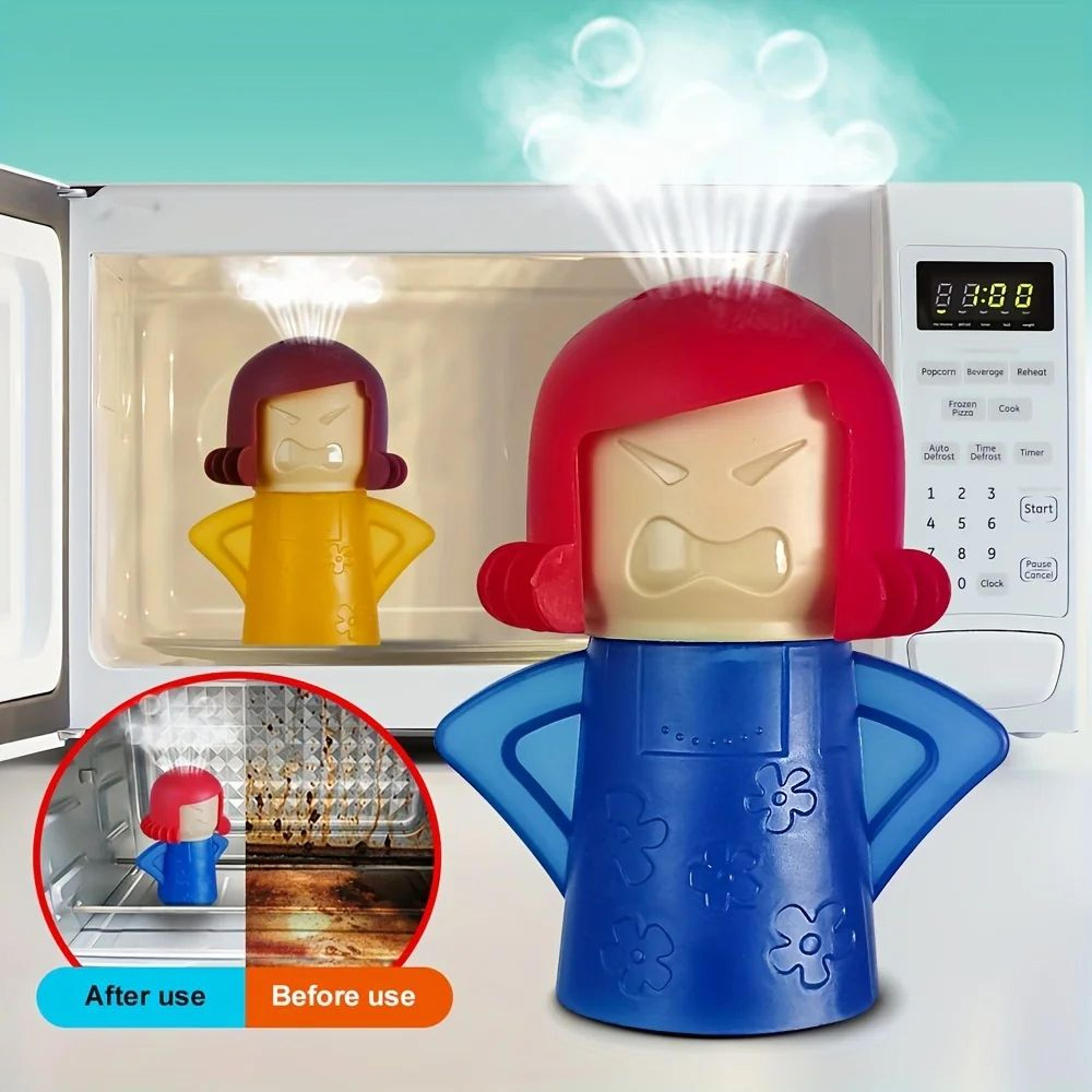 angry mama microwave steam cleaner - vinegar and water kitchen cleaning tool