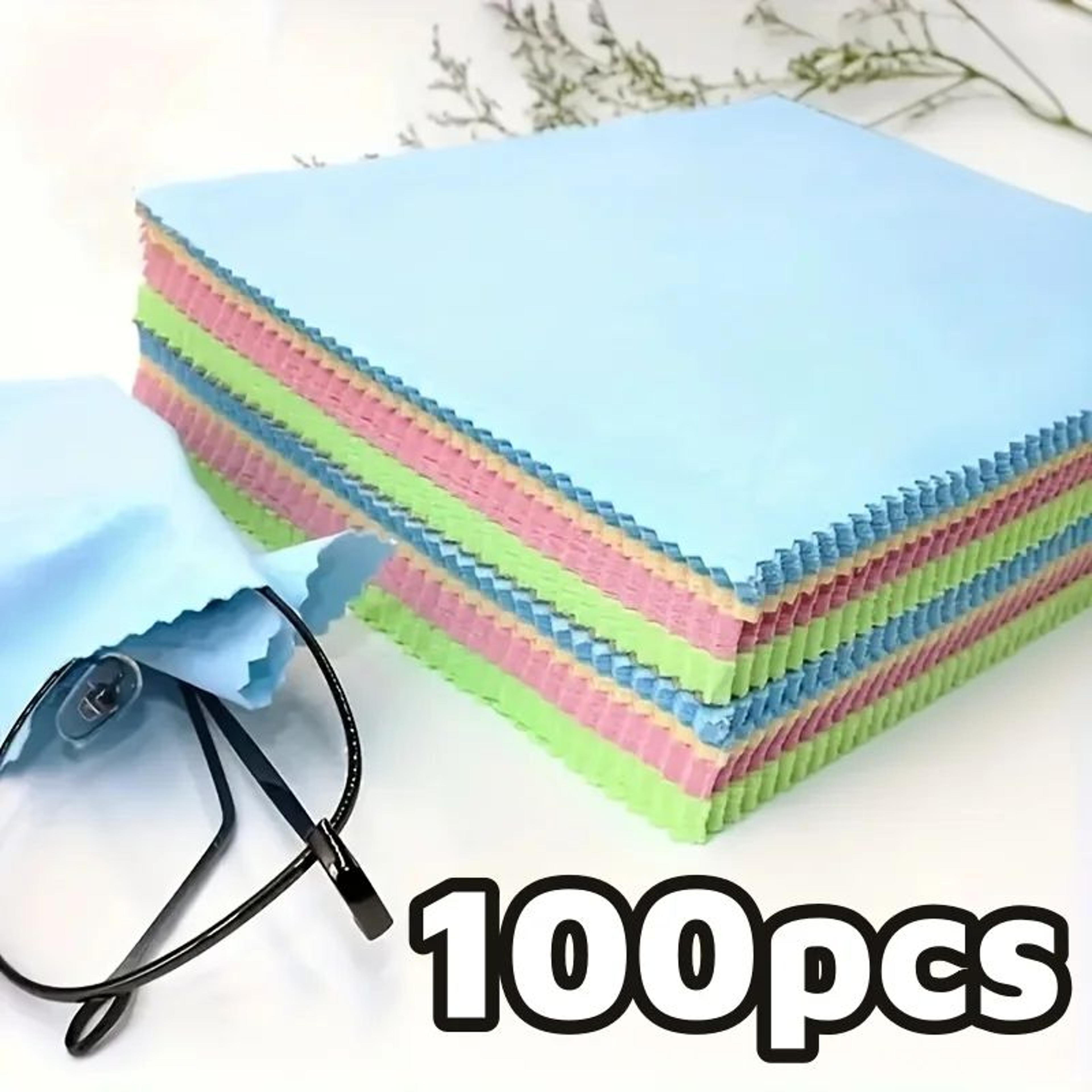 soft microfiber cleaning cloths for glasses, phone screens, lenses and jewelry